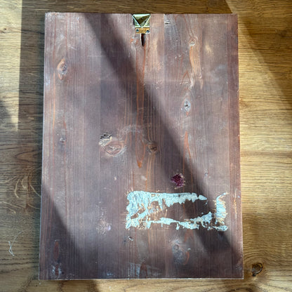 Groot Byzantijns Moeder Gods-icoon met bladgoud en engelen (handbeschilderd)