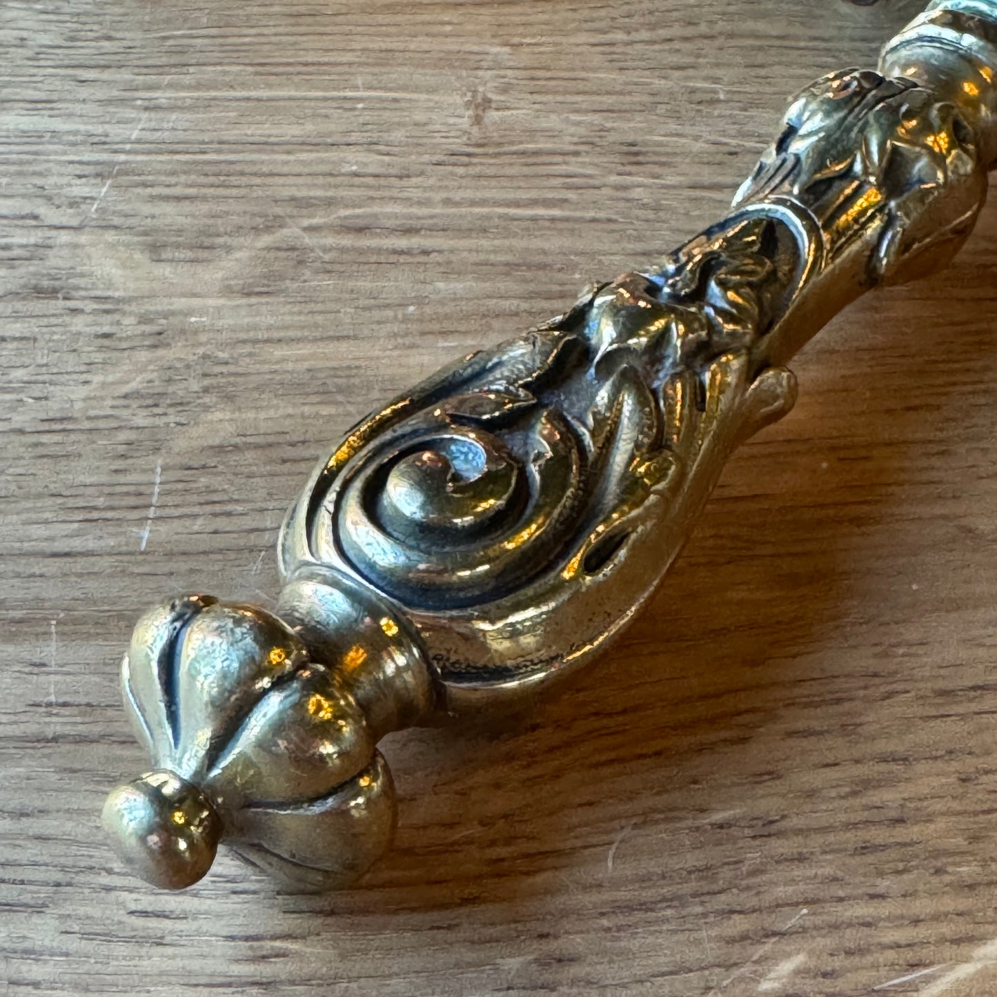 Barok Messing Decoratieve Schep met Massief Handvat