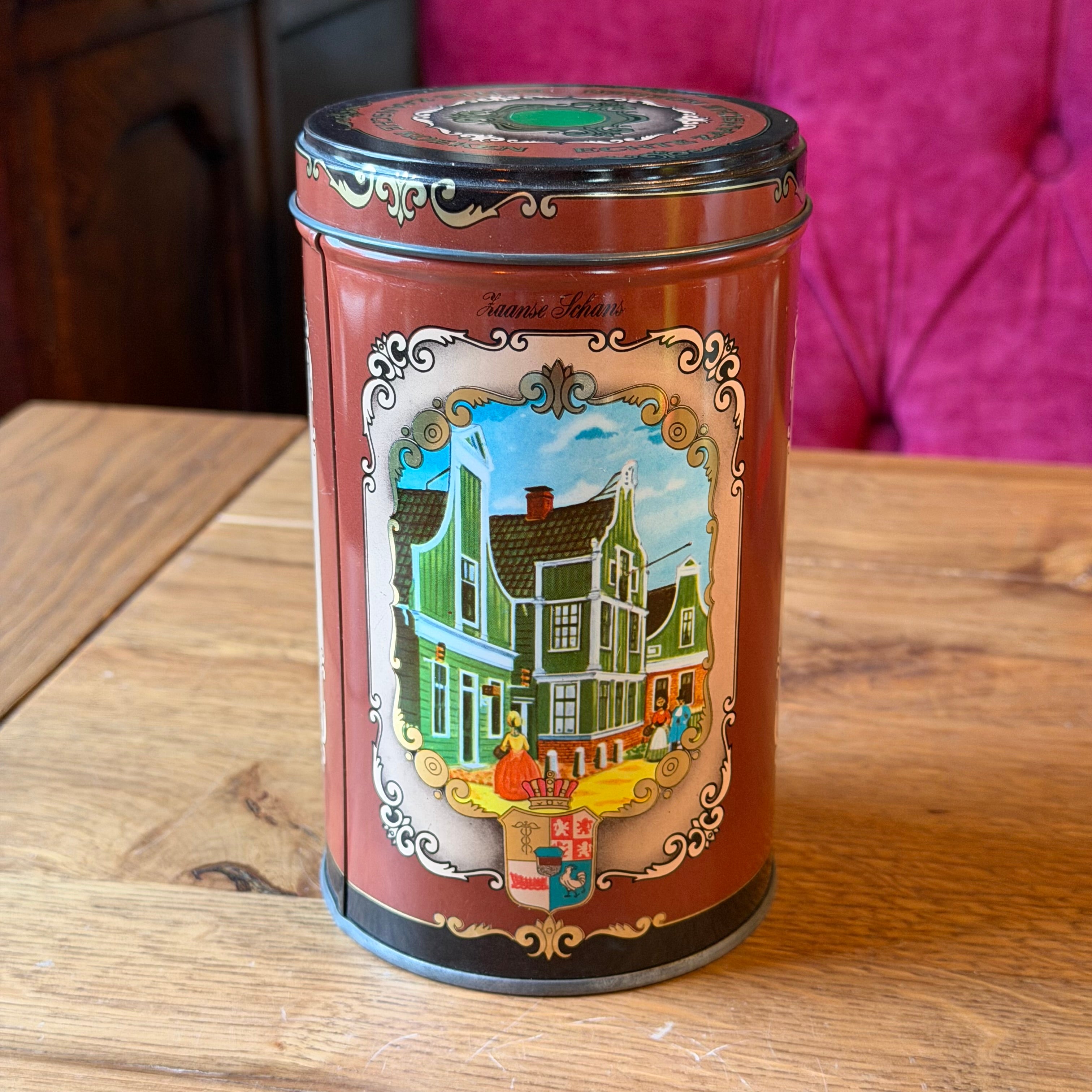 Albert Heijn cookie tin Real Zaansche Cookies with Zaan scenes