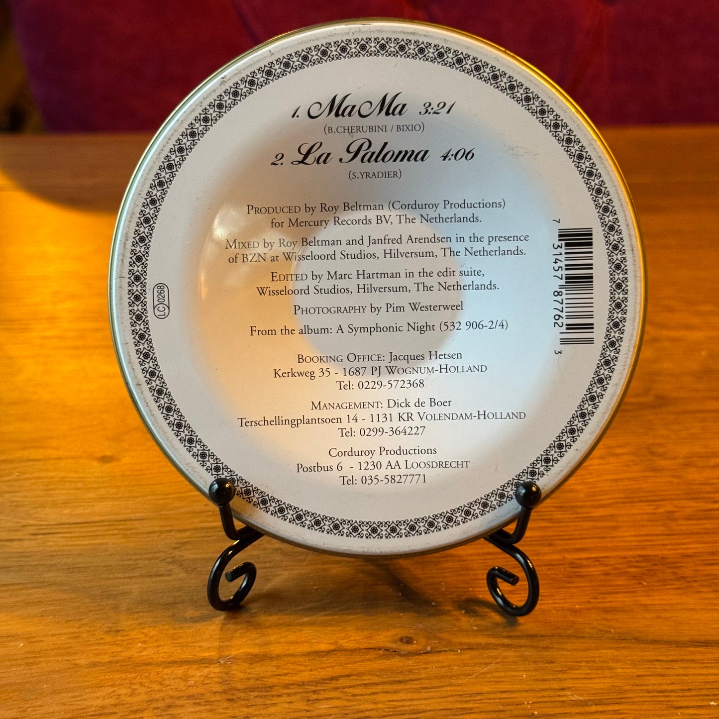 BZN Limited Edition Blik - 'MaMa' - Leeg Verzamelblik (1996)