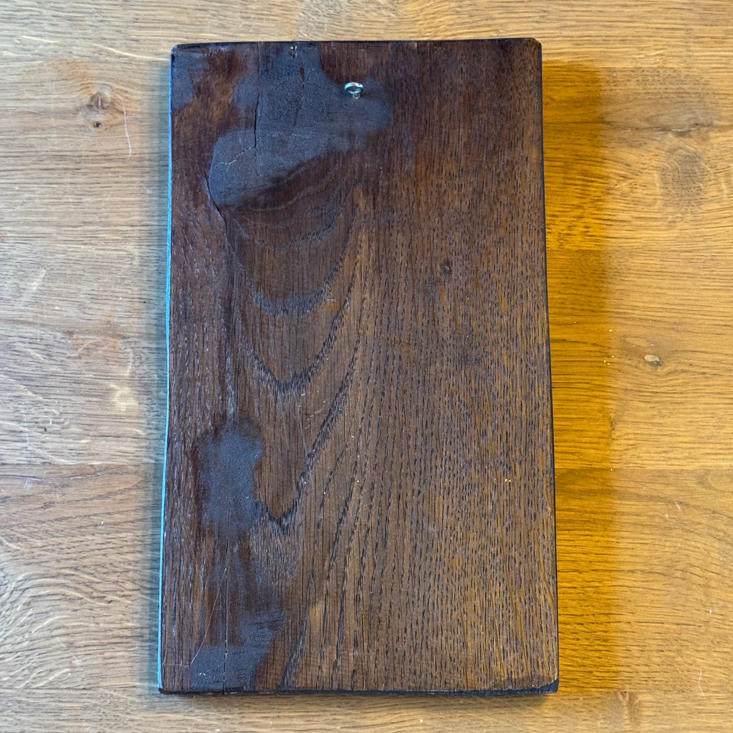 Icon of Archangel Michael with sword on wooden panel