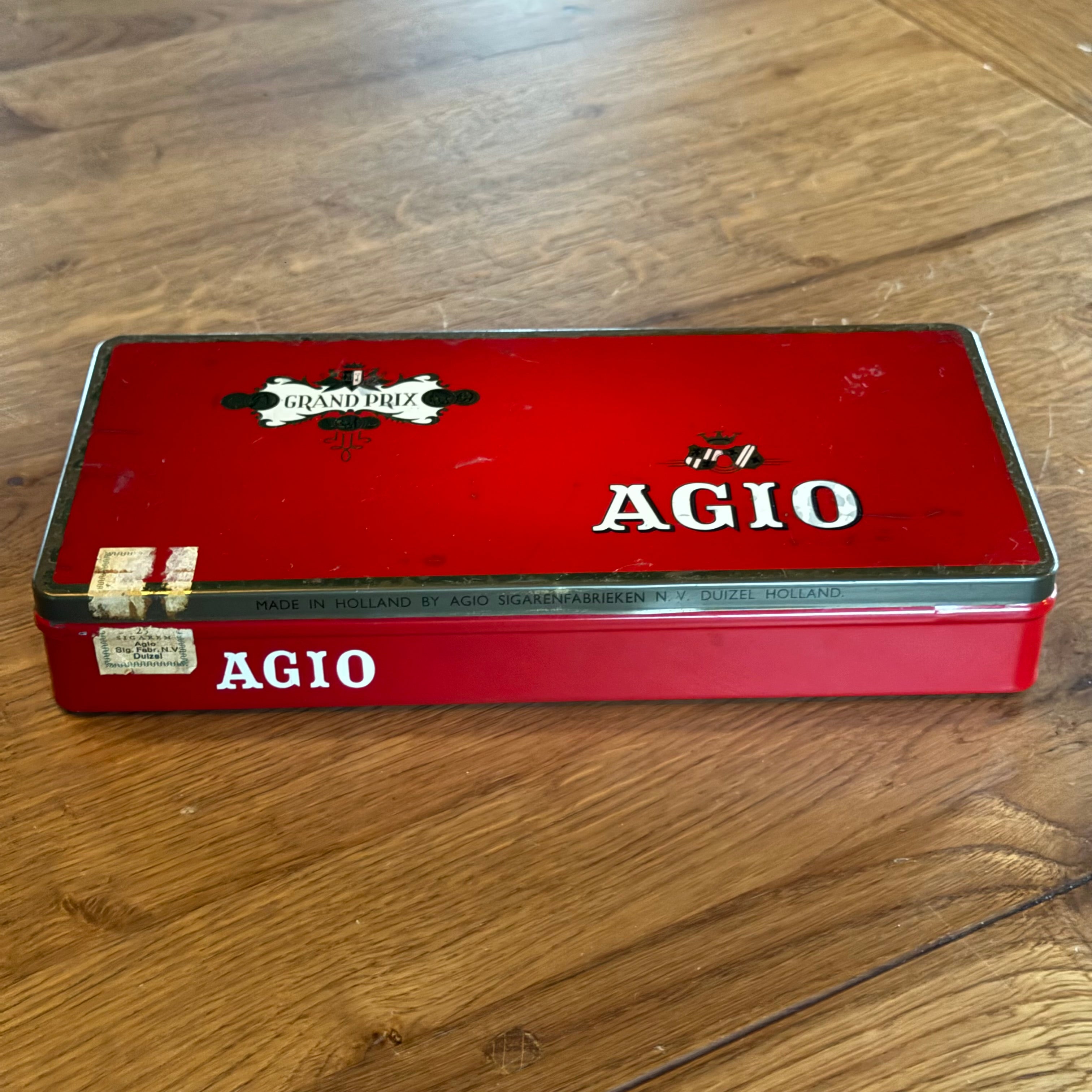 Agio Grand Prix sigarenblik – 25 sigaren – Duizel Holland – jaren ’50–’60