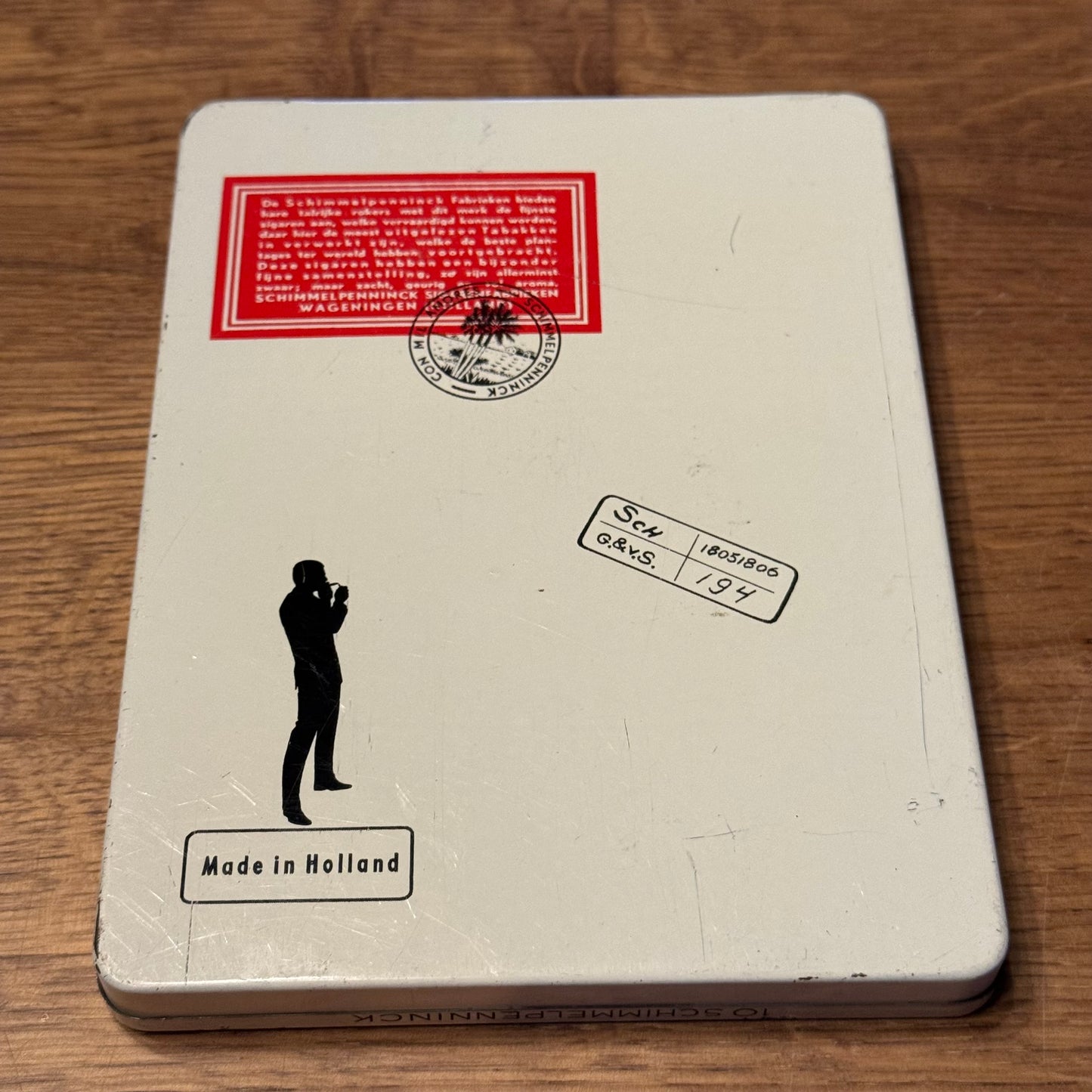 Schimmelpenninck cigar tin "Con Mil Amores" – vintage tobacco tin