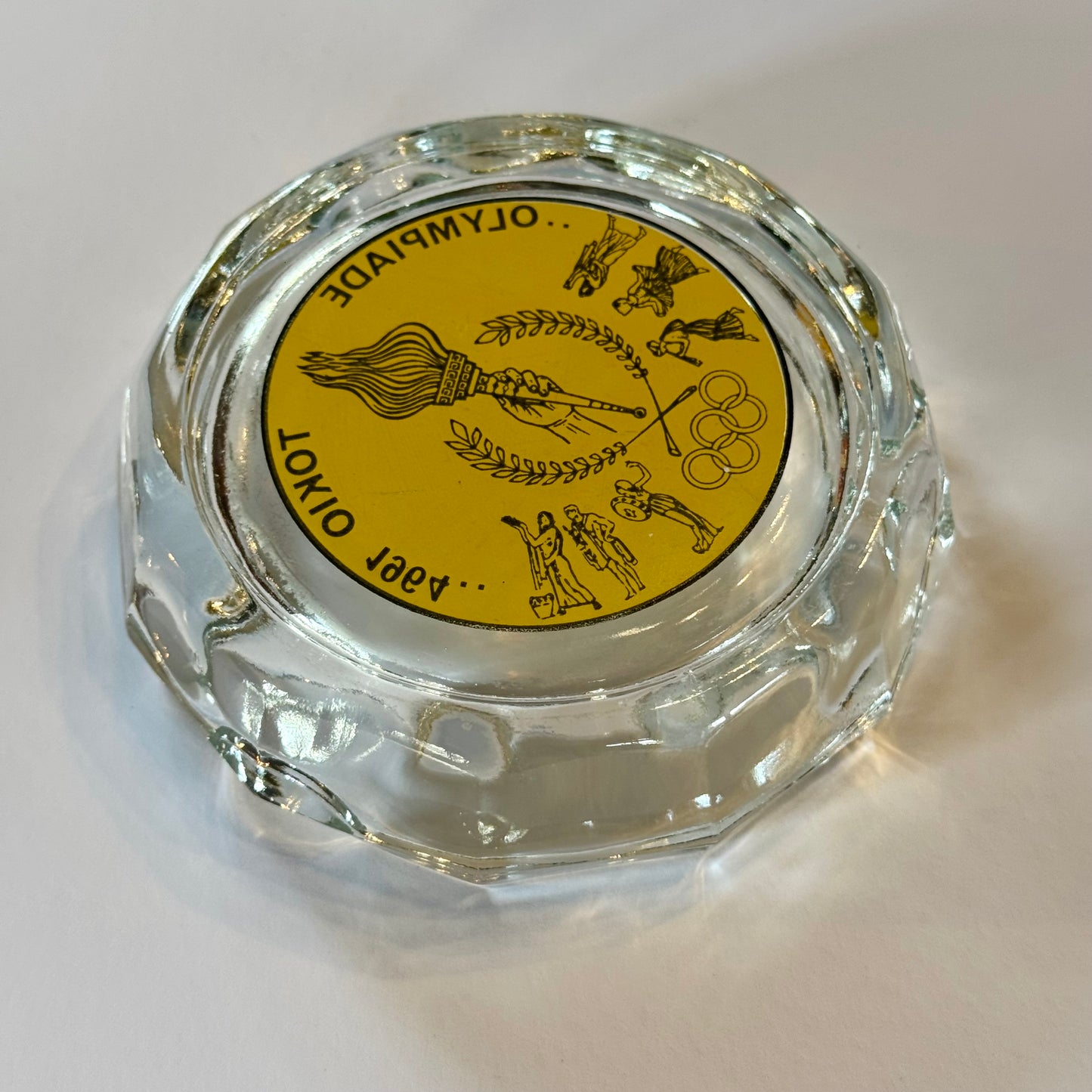 Glass Ashtray Olympiad Tokyo 1964