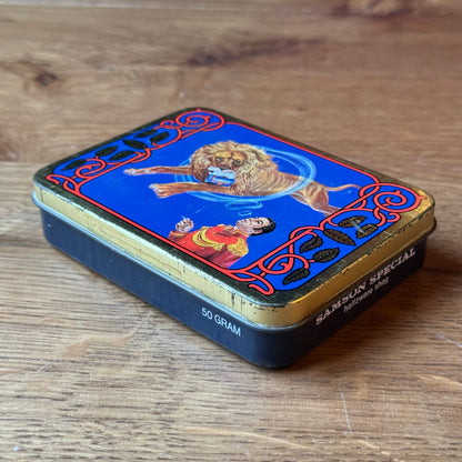 Vintage Samson Shag Tin - Lion &amp; Circus - Theodorus Niemeyer (1970s)