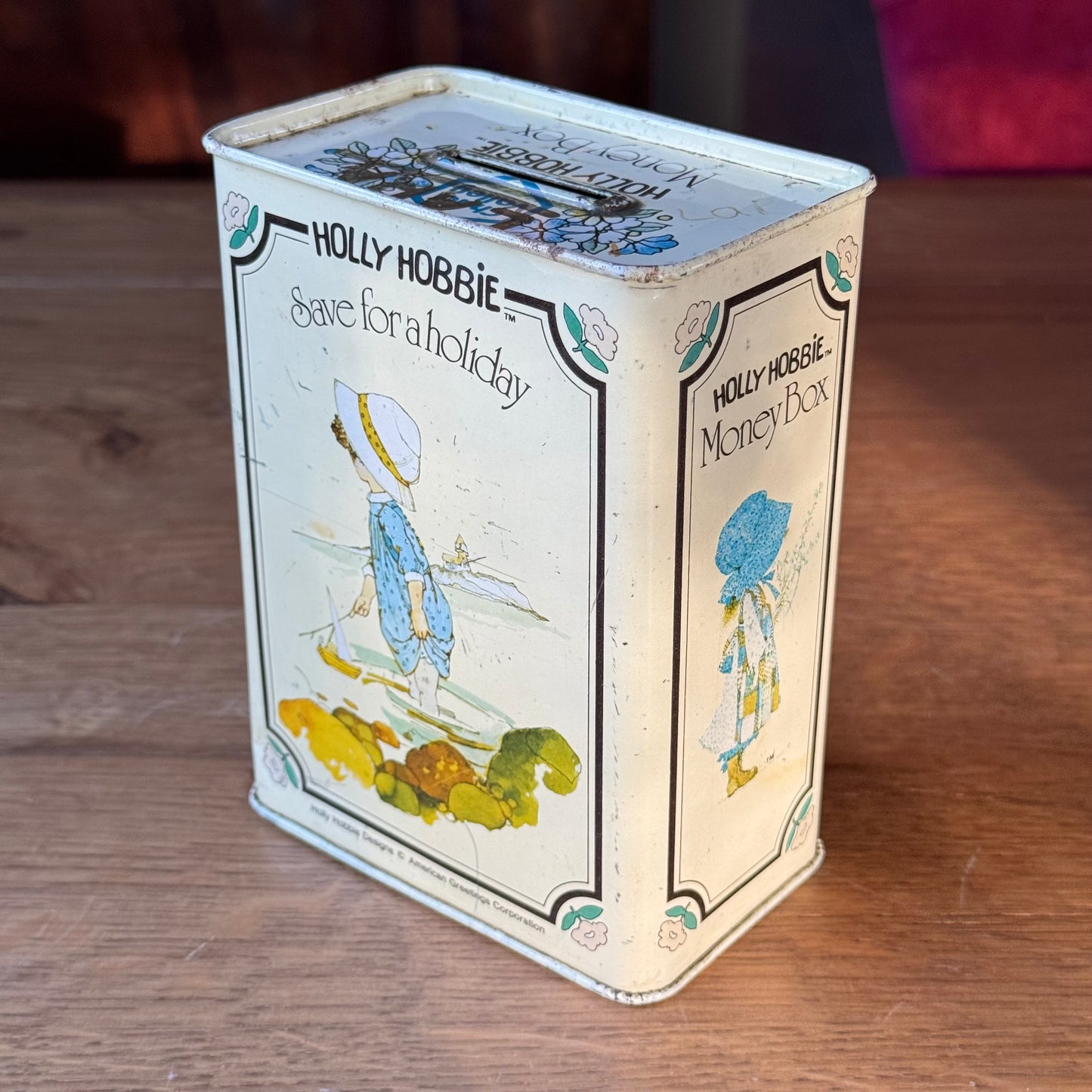 Vintage Holly Hobbie Spaarblik – England 1970s