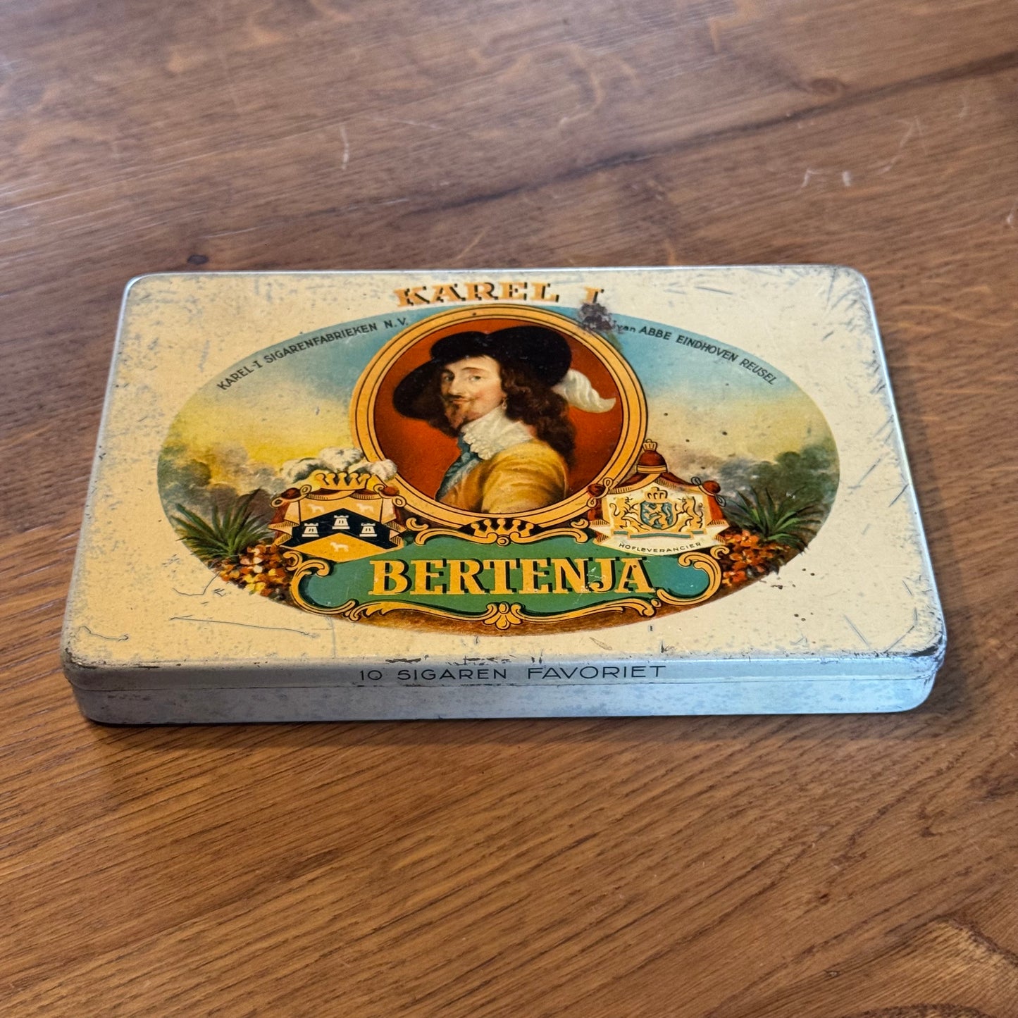 Karel I Bertenja cigar tin – Eindhoven/Reusel – 1950s