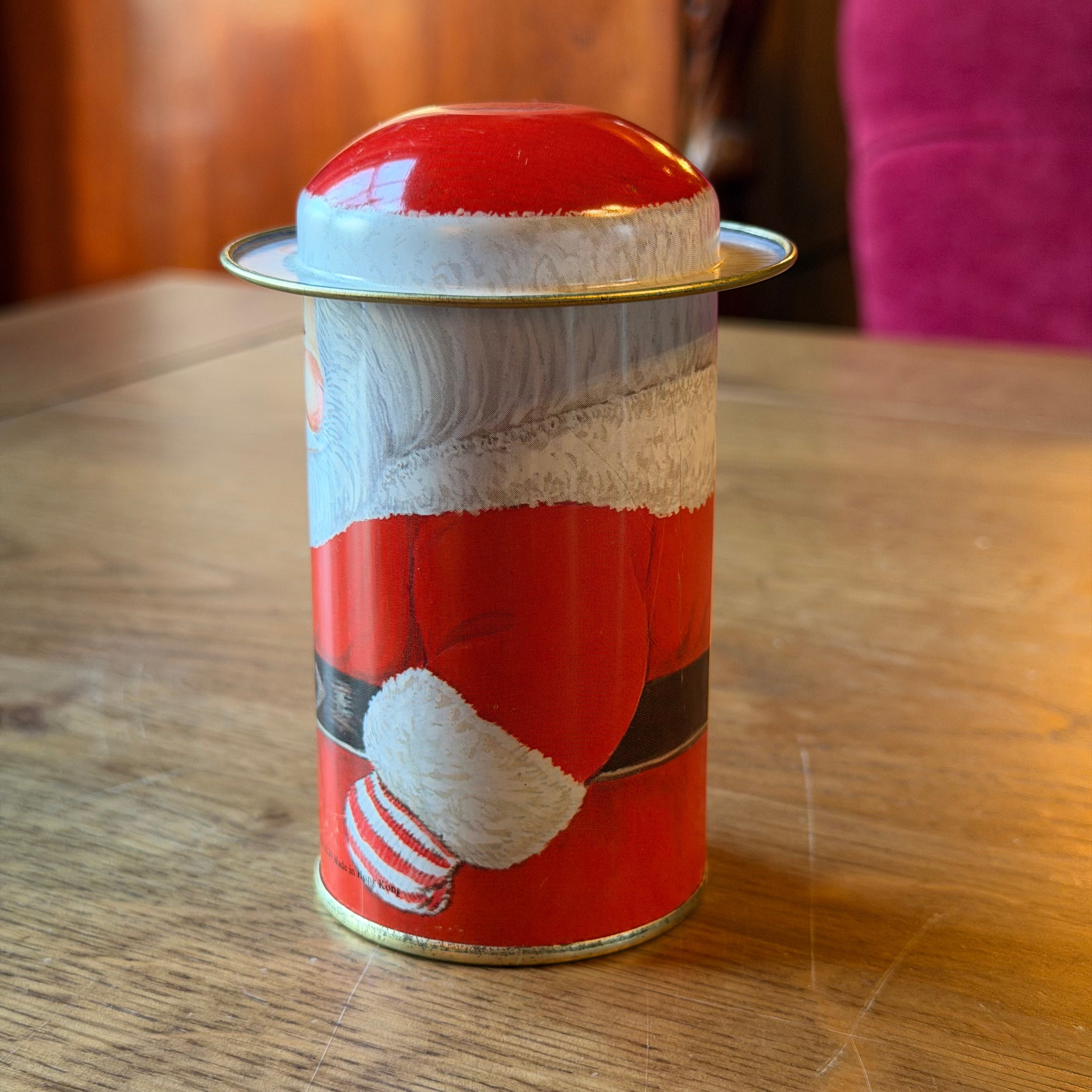 Vintage Weihnachtsmann-Dose, 3er-Set – B. Shackman &amp; Co. (1986)