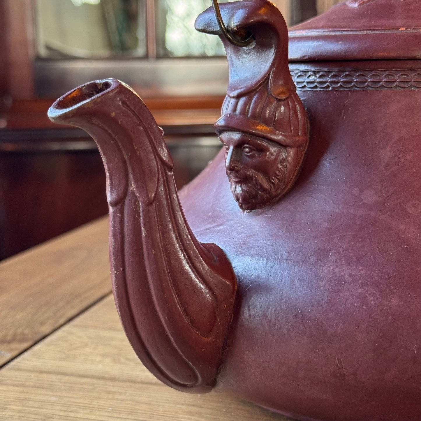 Victorian Strawberry Relief Teapot – England, ca. 1880–1910