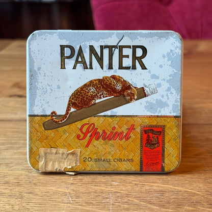Panter Sprint sigarenblik – wit/geel – 20 small cigars