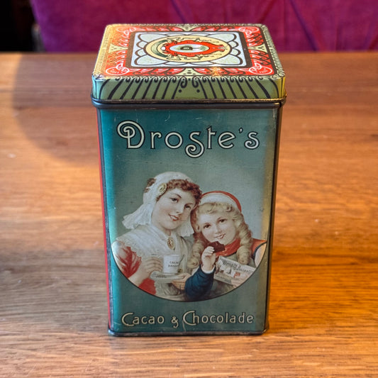 Vintage Droste's Cocoa &amp; Chocolate Tin - Nurse &amp; Girls - Haarlem