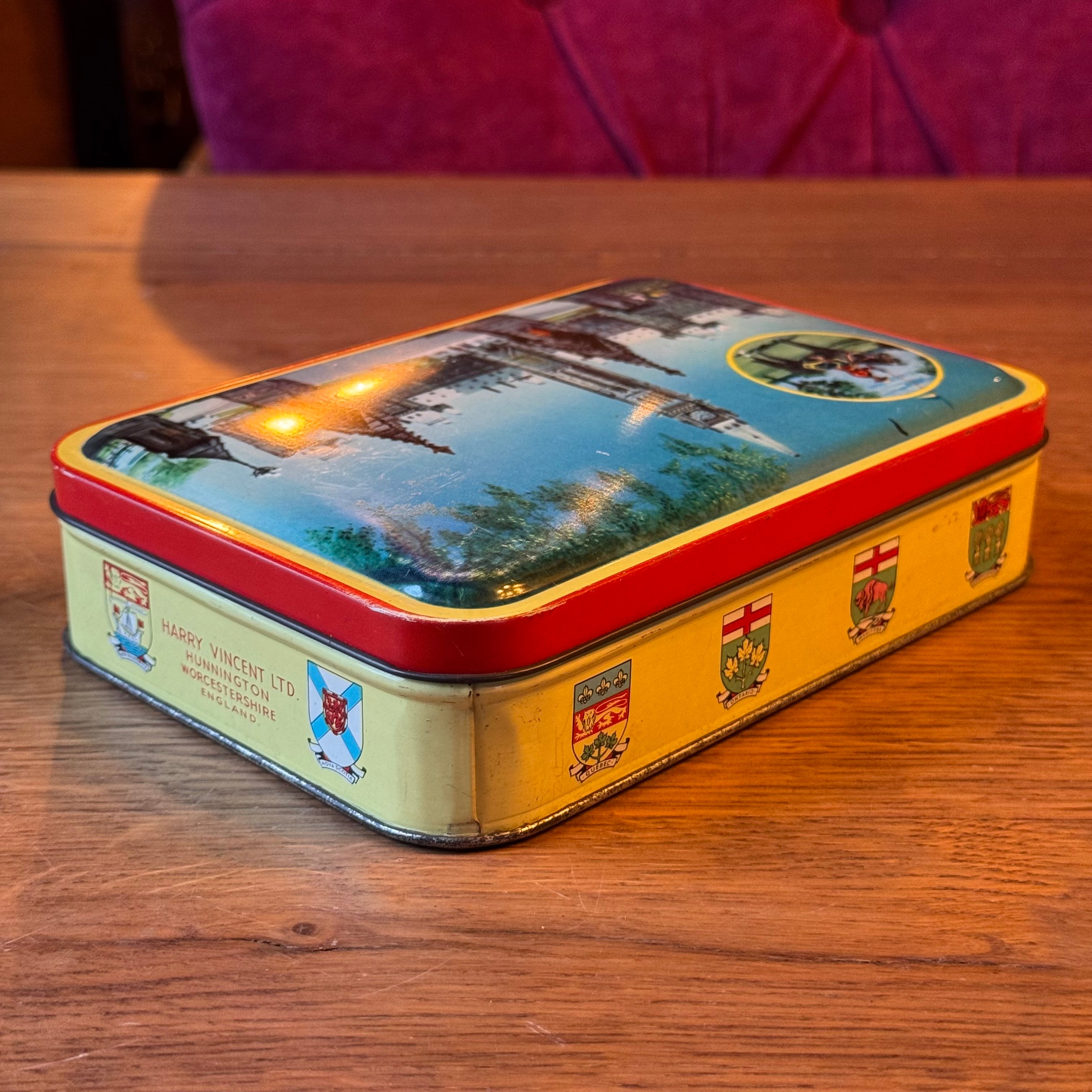 Blue Bird Toffee Tin – Canadian Houses of Parliament, Ottawa – ca. 1950–1960