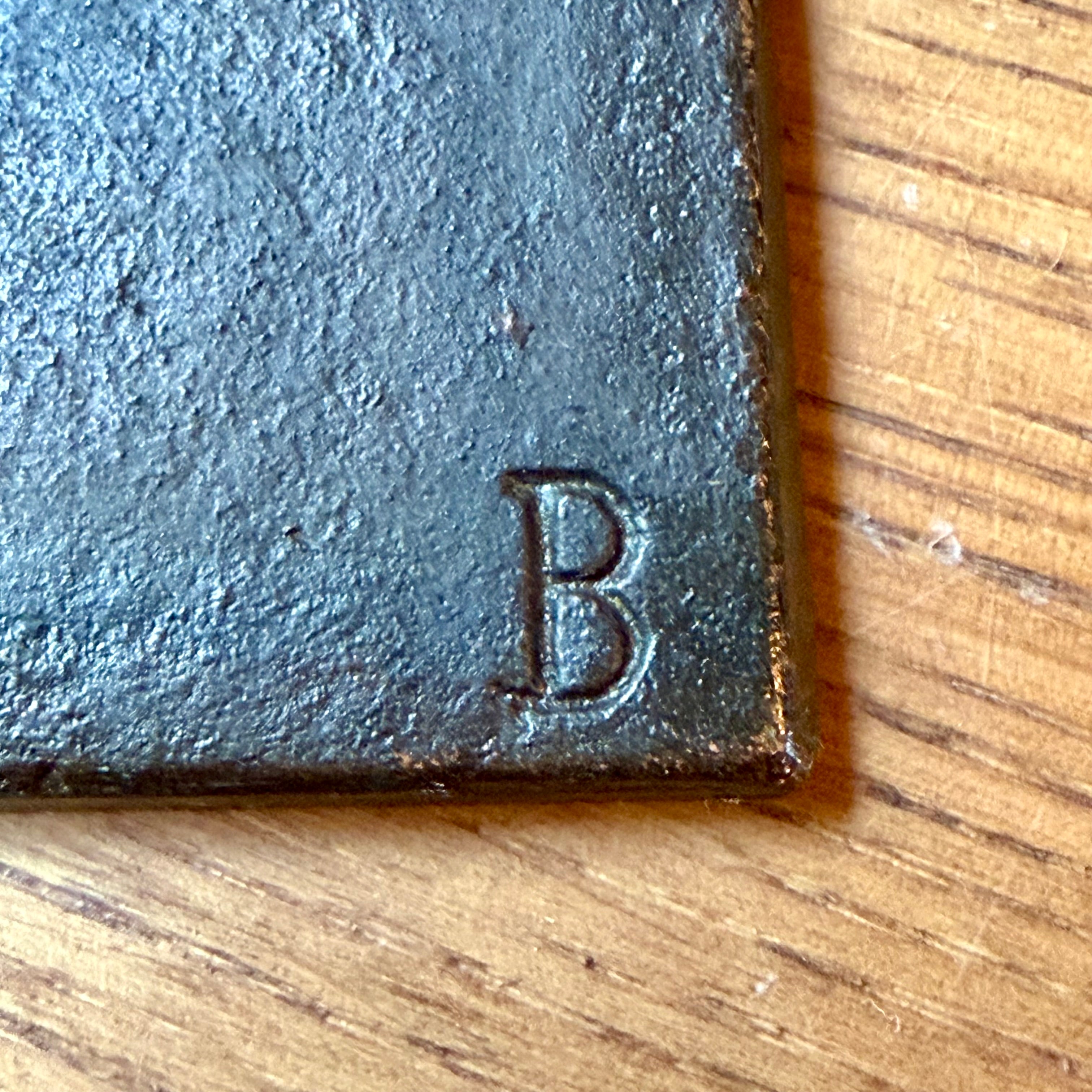 Gietijzeren plaquette Beethoven profiel reliëf 19e eeuw
