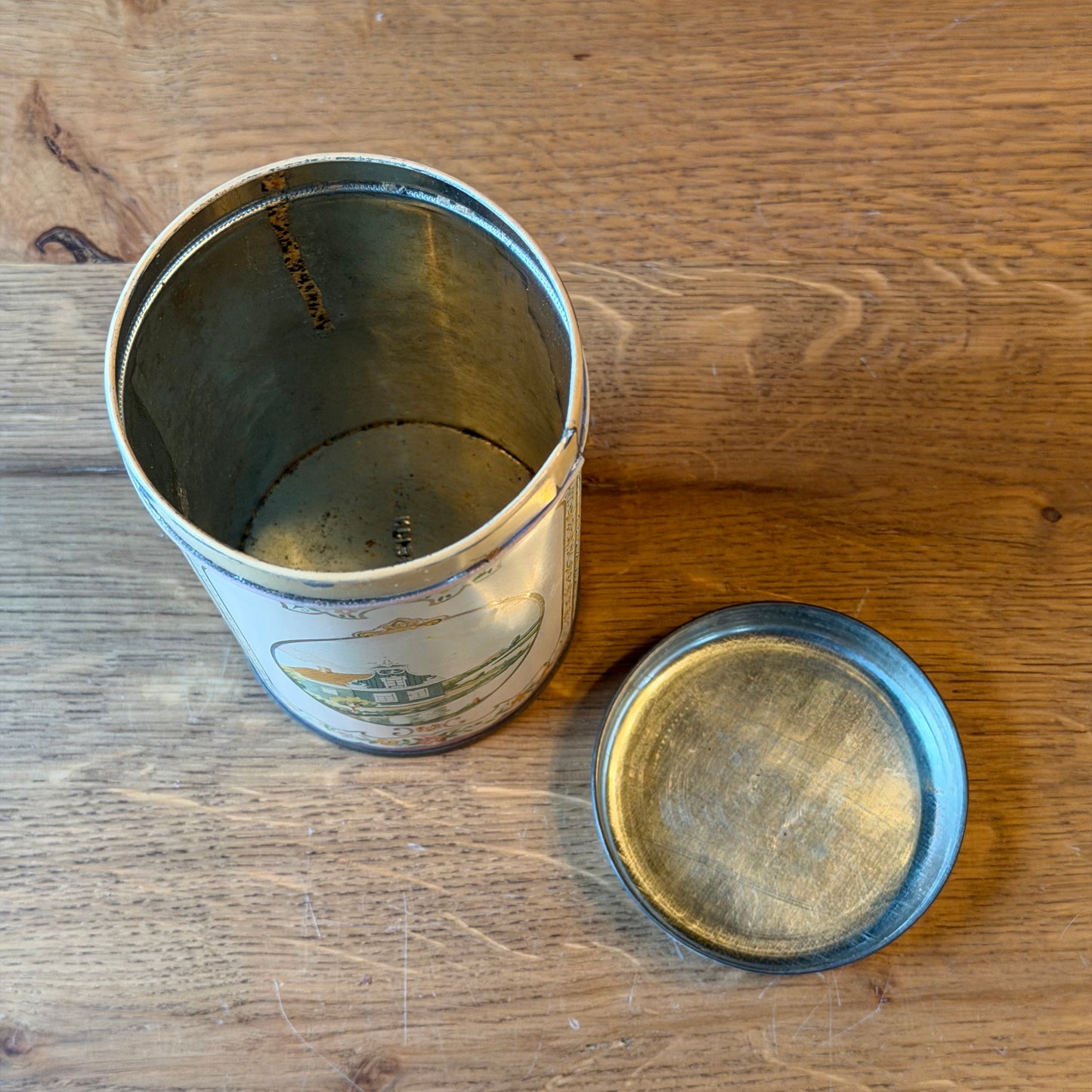 Vintage Albert Heijn Coffee Tin – Real Zaanse Coffee – Dutch Decorative Tin