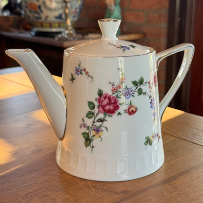 Wawel porseleinen theepot – Polen – bloemendecor met goudaccenten