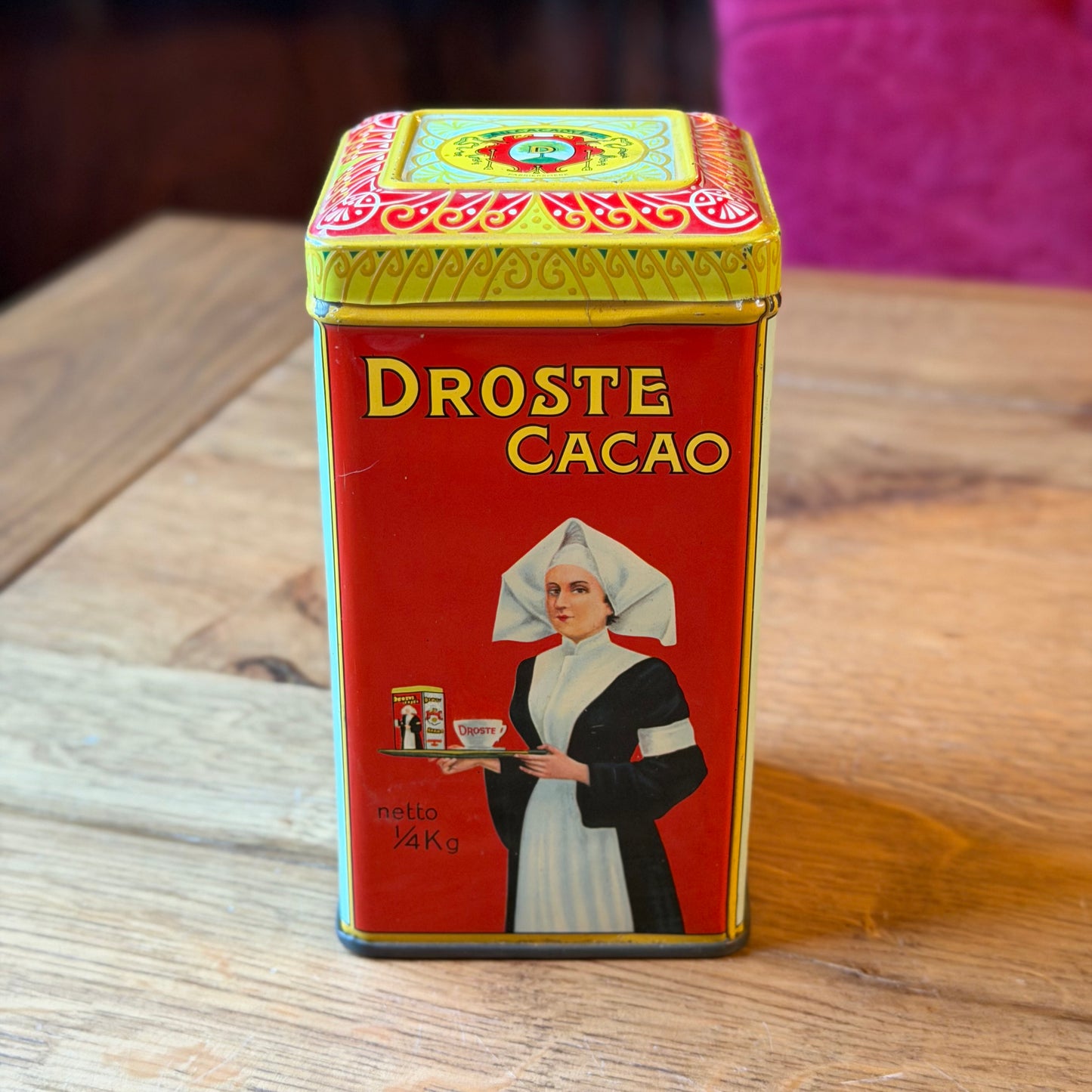 Antique Droste Cocoa Tin – Iconic Nurse Design – Netherlands
