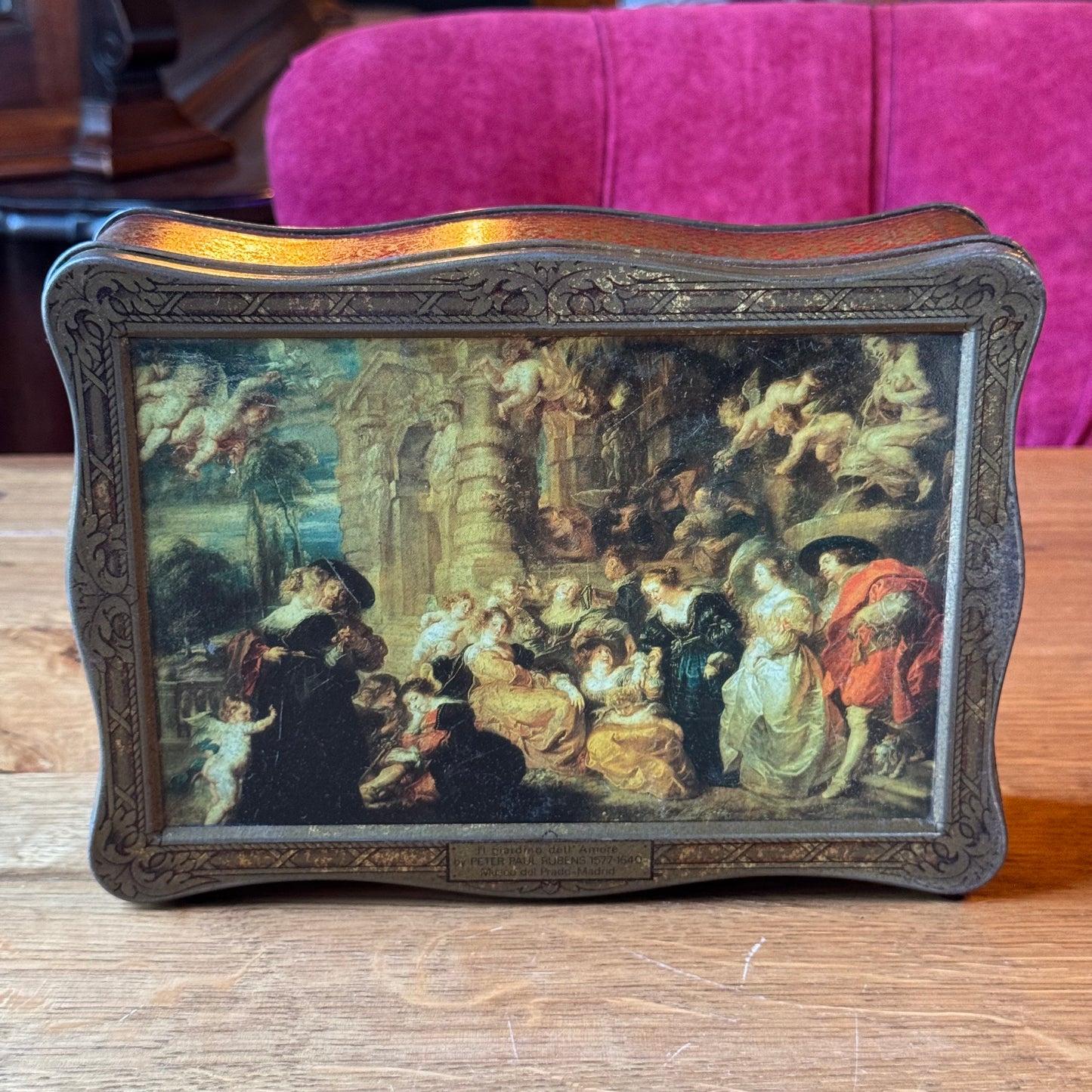 Vintage cookie jar with Rubens print – Il Giardino dell'Amore