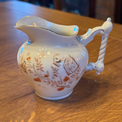 Antikes 4-teiliges Porzellan-Teeservice mit rotbraunen japanischen Motiven – ca. 1900–1930