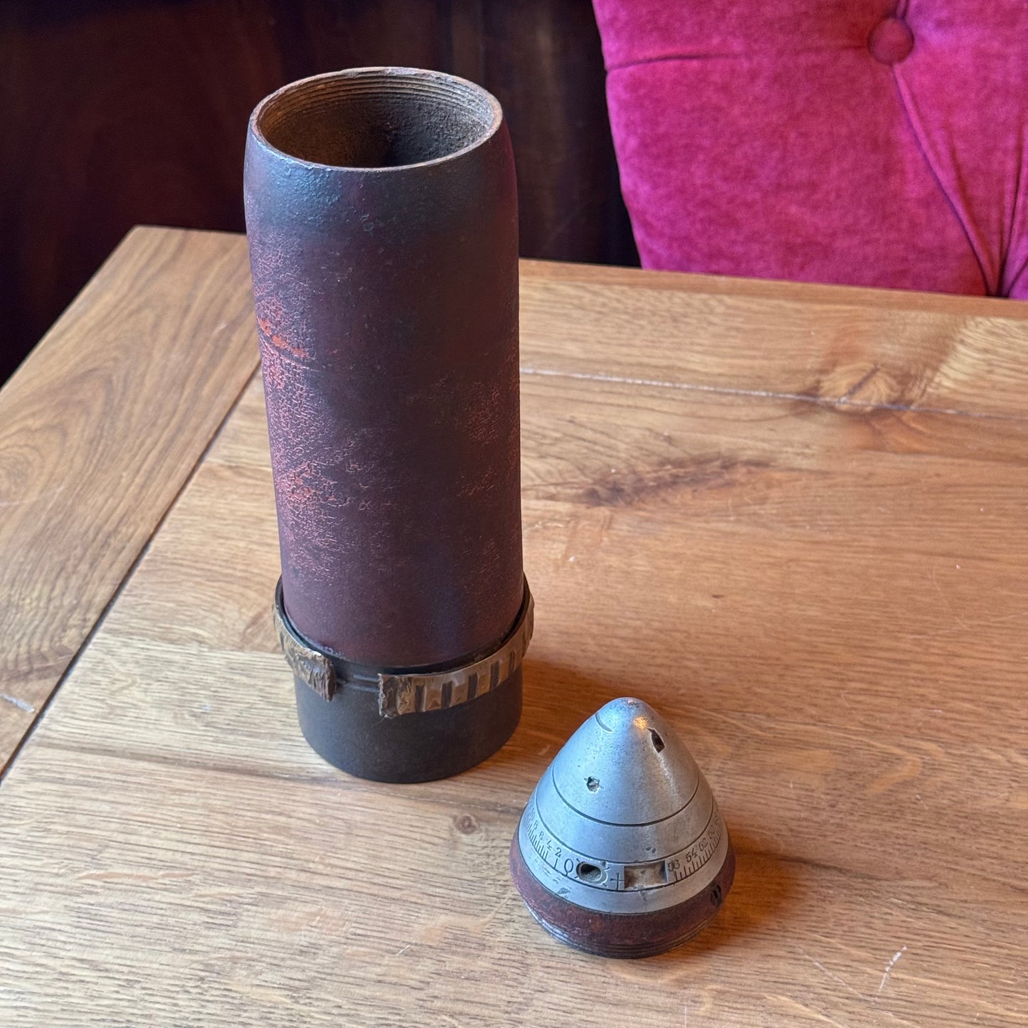 Antieke Artillerie Granaat WWI