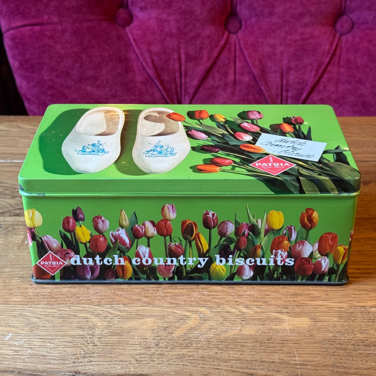 Vintage Patria Dutch Country Biscuits Blik – Klompen & Tulpen