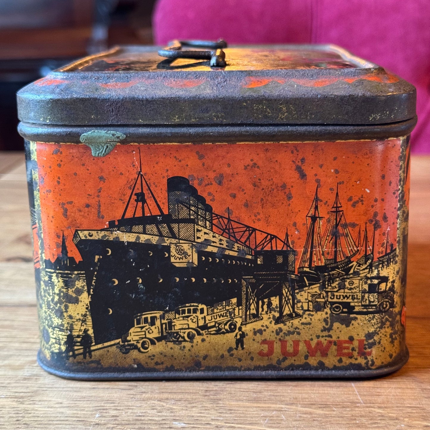 Vintage Juwel petroleumstel met metalen kist – compleet, Duitsland ￼