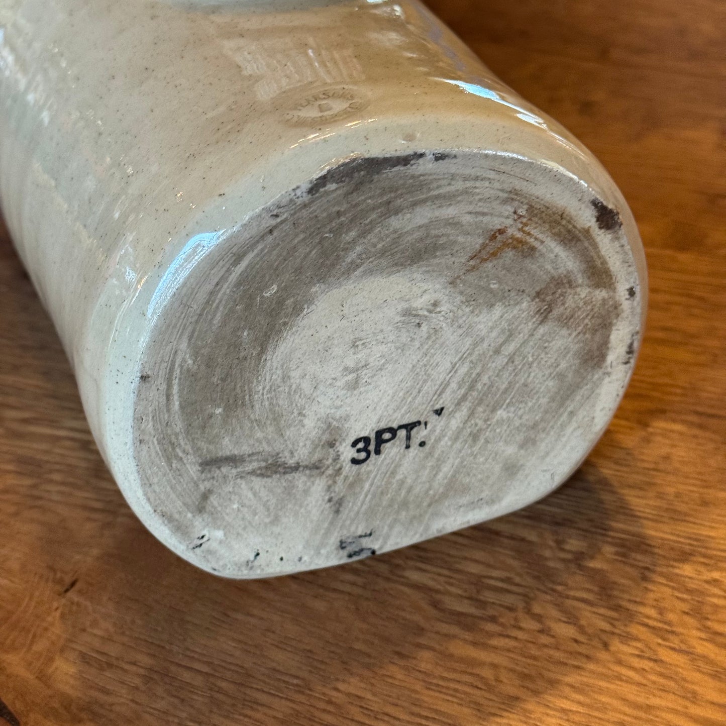 Vintage Pearson &amp; Co. stoneware hot water bottle – England ca. 1935 – 3 pint