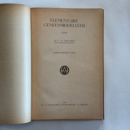 Elementarmedizin Dr. UG Bijlsma (1947)