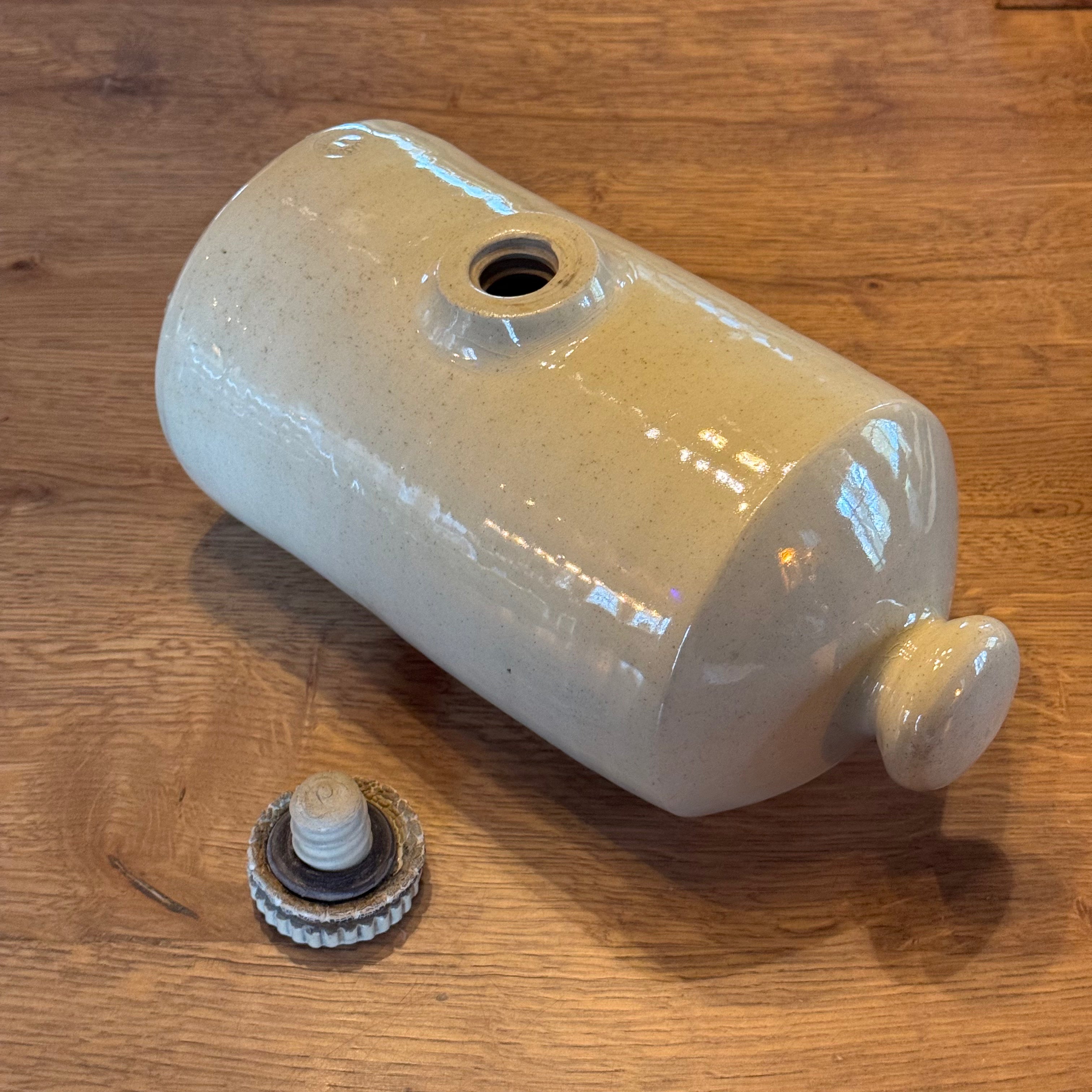 Vintage Pearson &amp; Co. Steingut-Wärmflasche – England ca. 1935 – 3 Pint