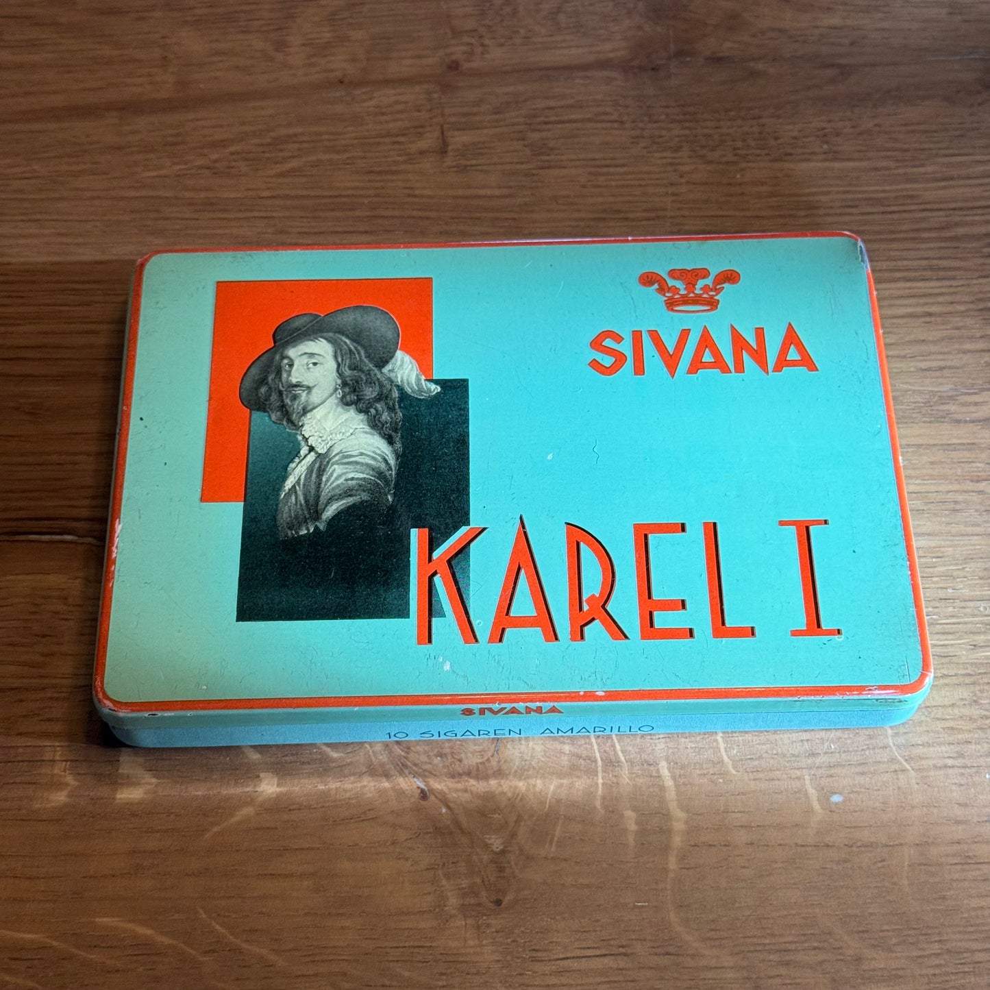 Karel I “Sivana” cigar tin – ca. 1950–1960