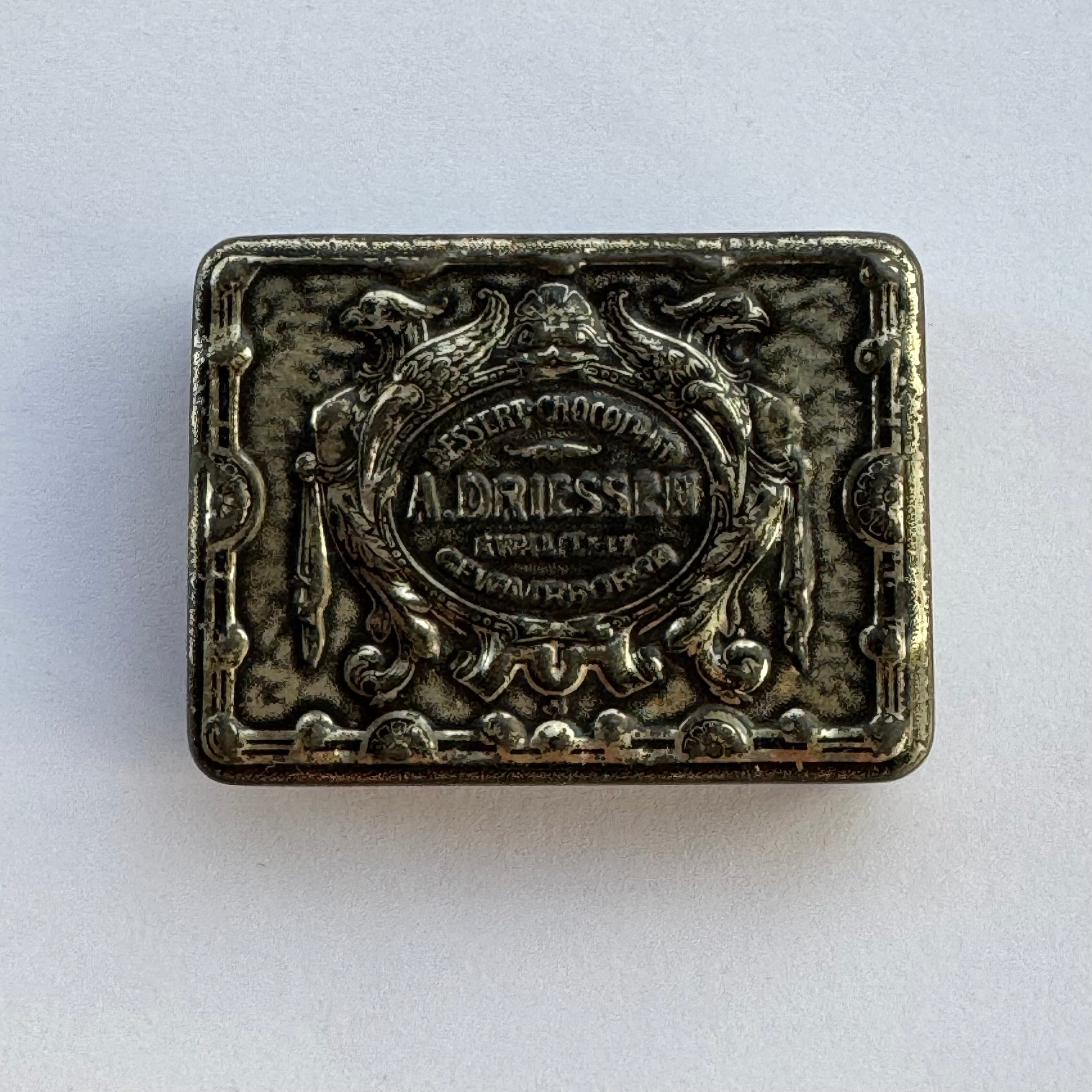 A. Driessen chocolate tin – Rotterdam – ca. 1900–1920