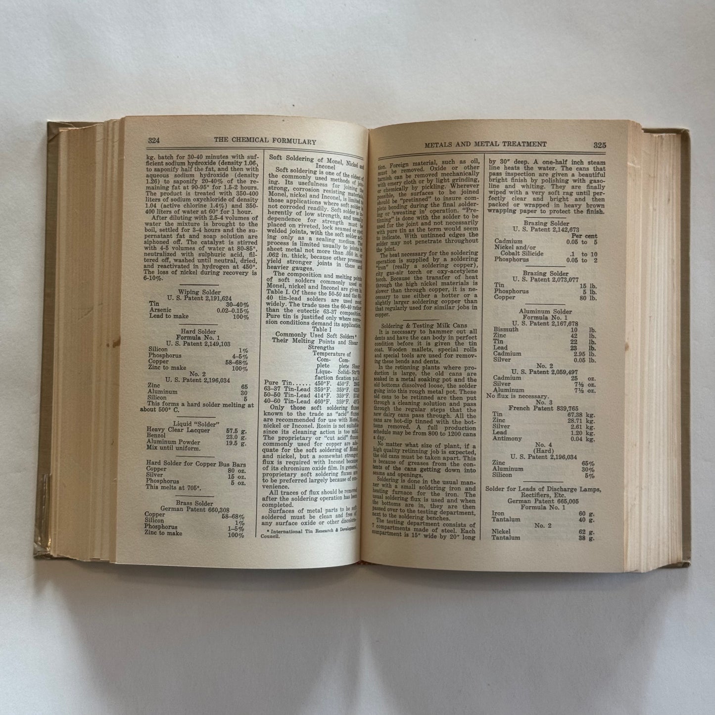 The Chemical Formulary Volume V by H. Bennett (1941)