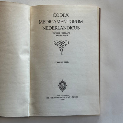 Codex Medicamentorum Nederlandicus Second Part (1950)