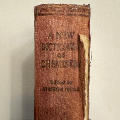 Ein neues Wörterbuch der Chemie von Stephen Miall