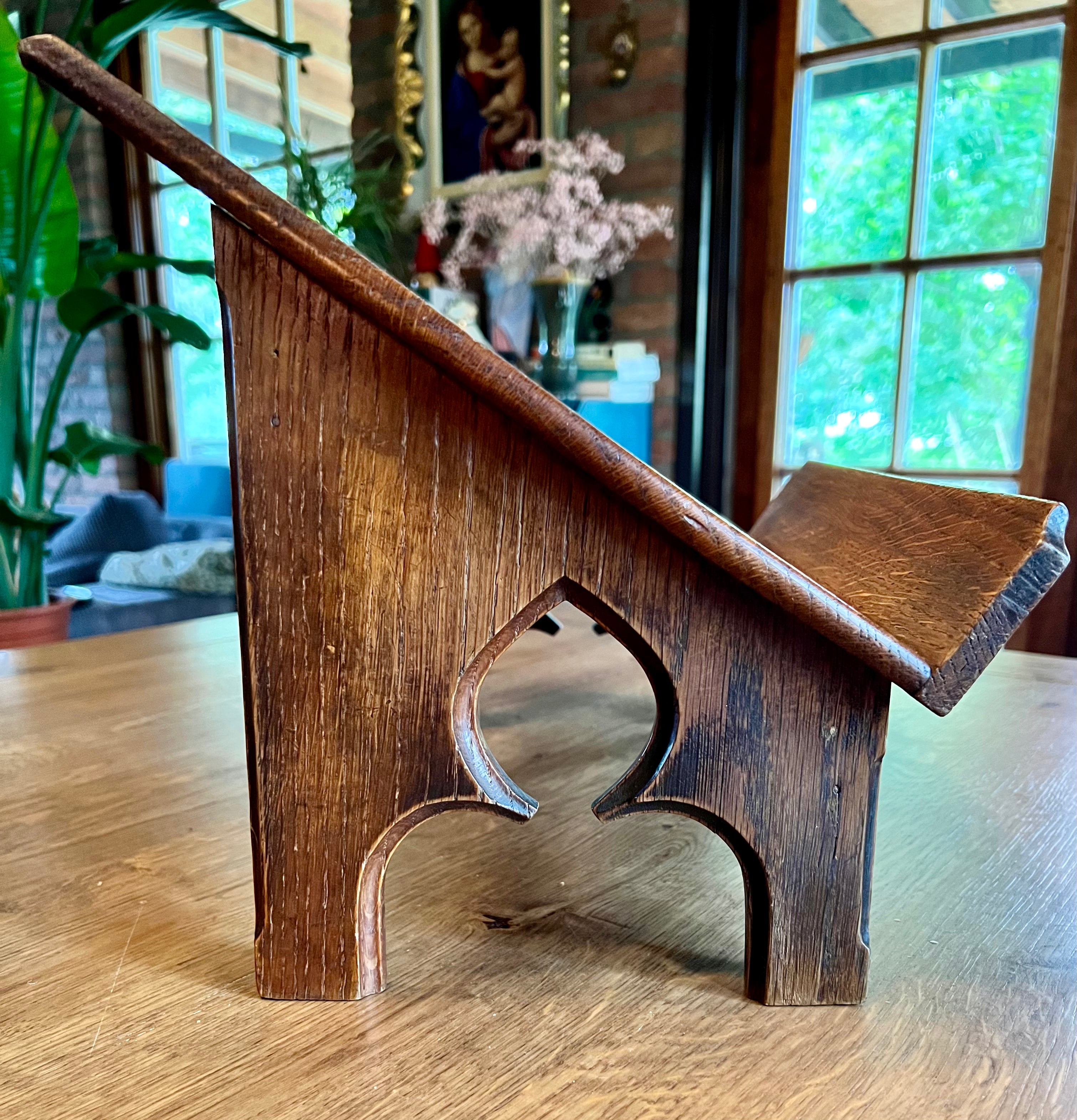 Oak reading stand