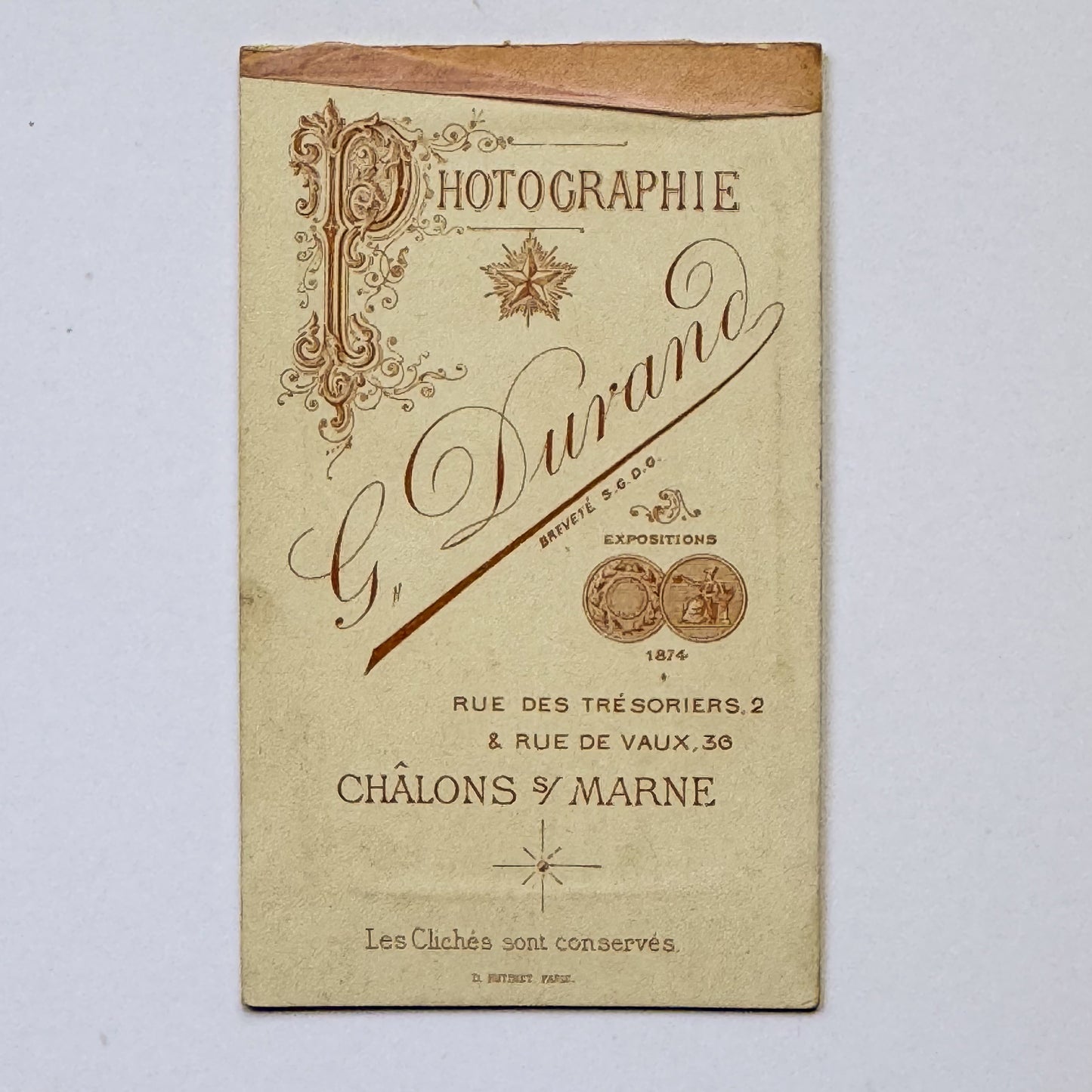 Militair portret - G. Durand, Châlons-sur-Marne (ca. 1880)