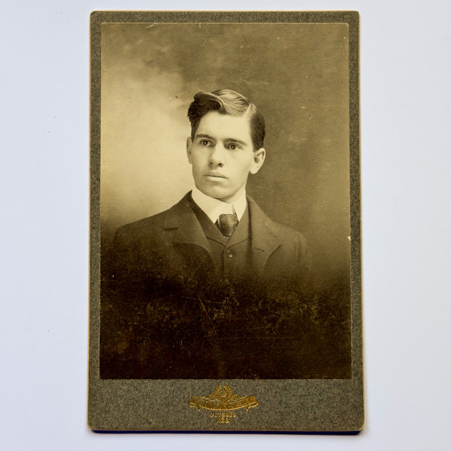 Porträt eines jungen Mannes - WM Russell, Ulysses NEB (ca. 1900)