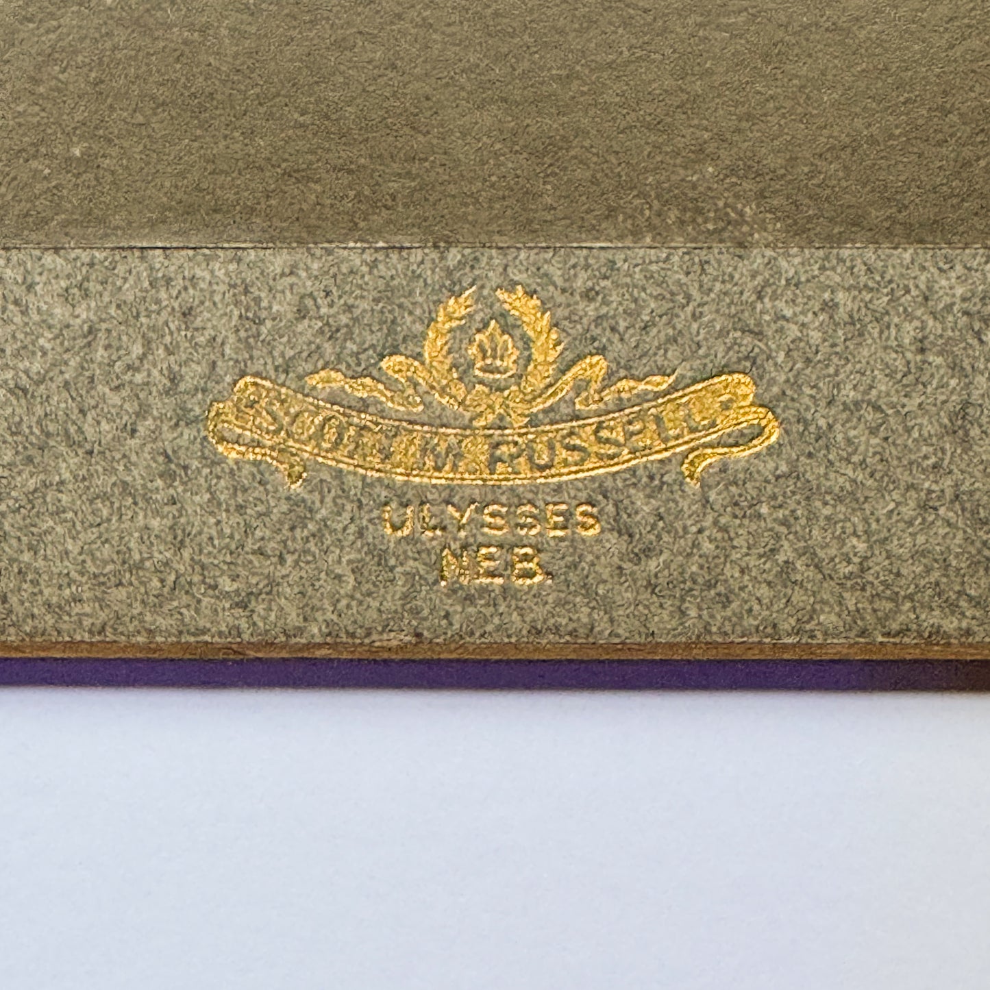 Porträt eines jungen Mannes - WM Russell, Ulysses NEB (ca. 1900)