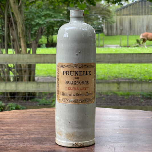 Aardewerk fles Prunelle de Bourgogne Extra Dry - The Collectionist