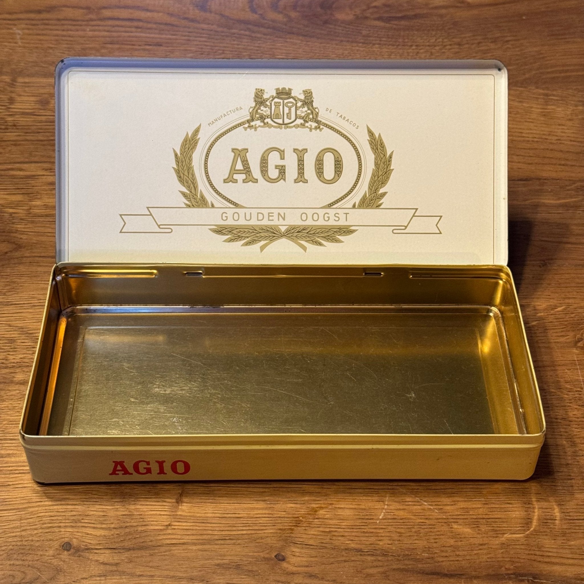 Agio sigarenblik “Gouden Oogst” – vintage tabaksblik – Duizel Holland - The Collectionist