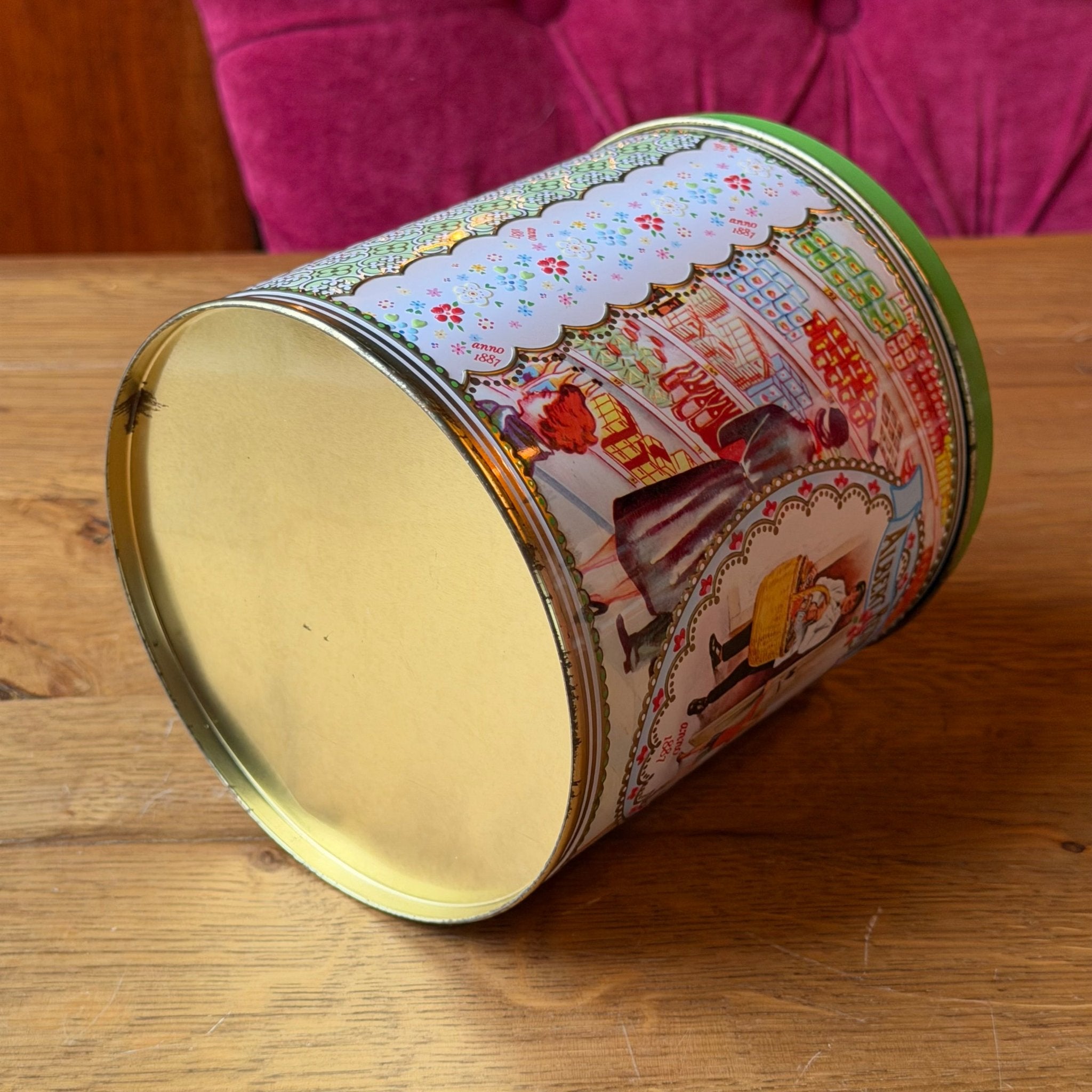 Albert Heijn Jubileumblik 125 Jaar (1887–2012) – Rond Verzamelblik Anno 1887 - The Collectionist