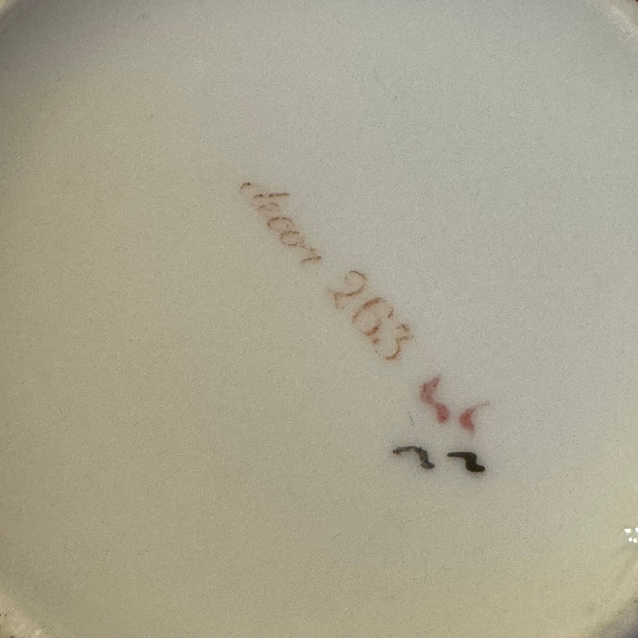 Antiek 4 - delig porseleinen theeservies met roodbruine Japanse motieven – ca. 1900–1930 - The Collectionist