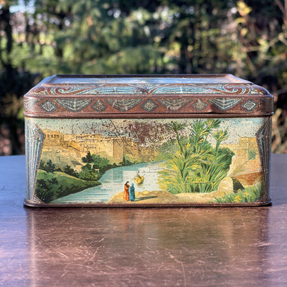 Antiek blik met scharnierdeksel - The Collectionist