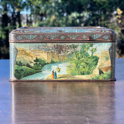 Antiek blik met scharnierdeksel - The Collectionist