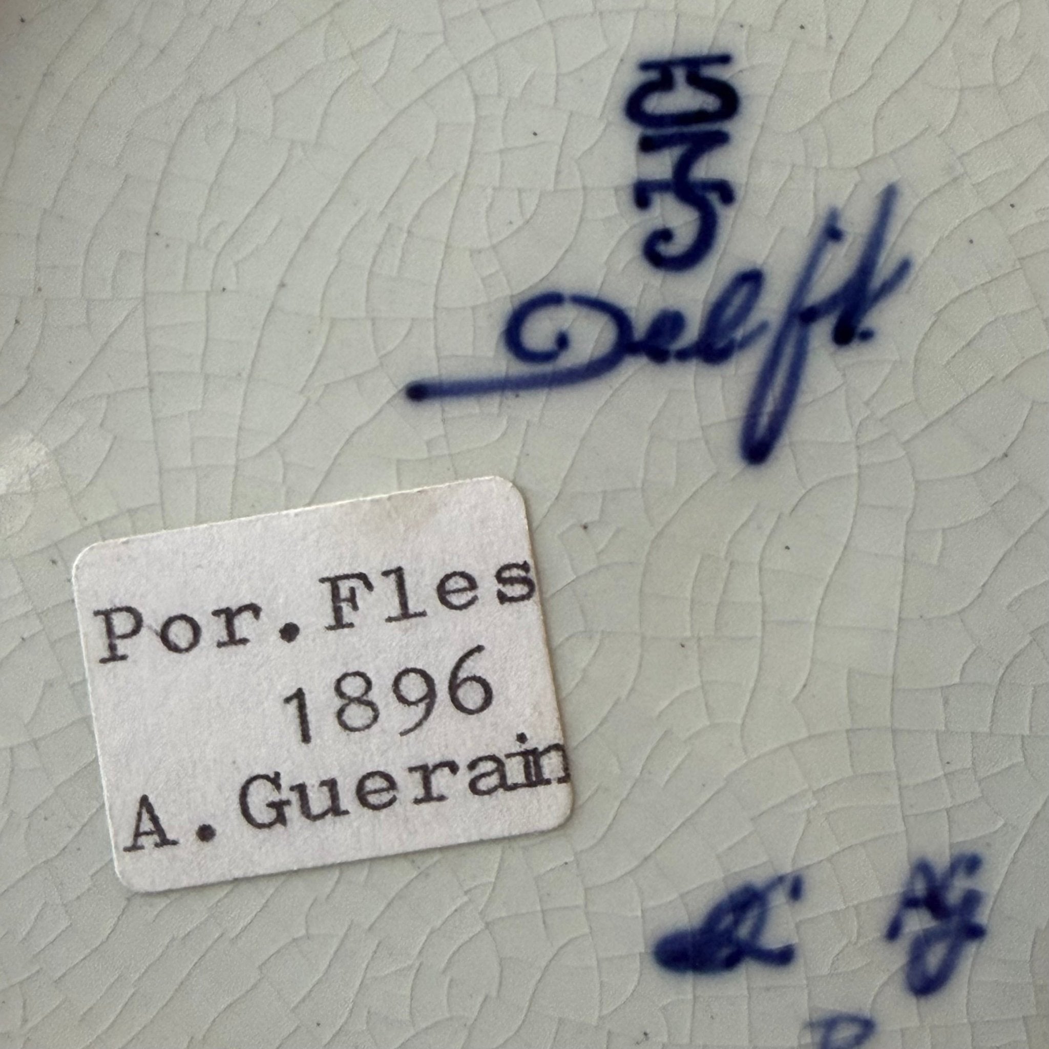 Antiek Delfts blauw wandbord met molens – De Porceleyne Fles (Royal Delft), ca. 1911 - The Collectionist