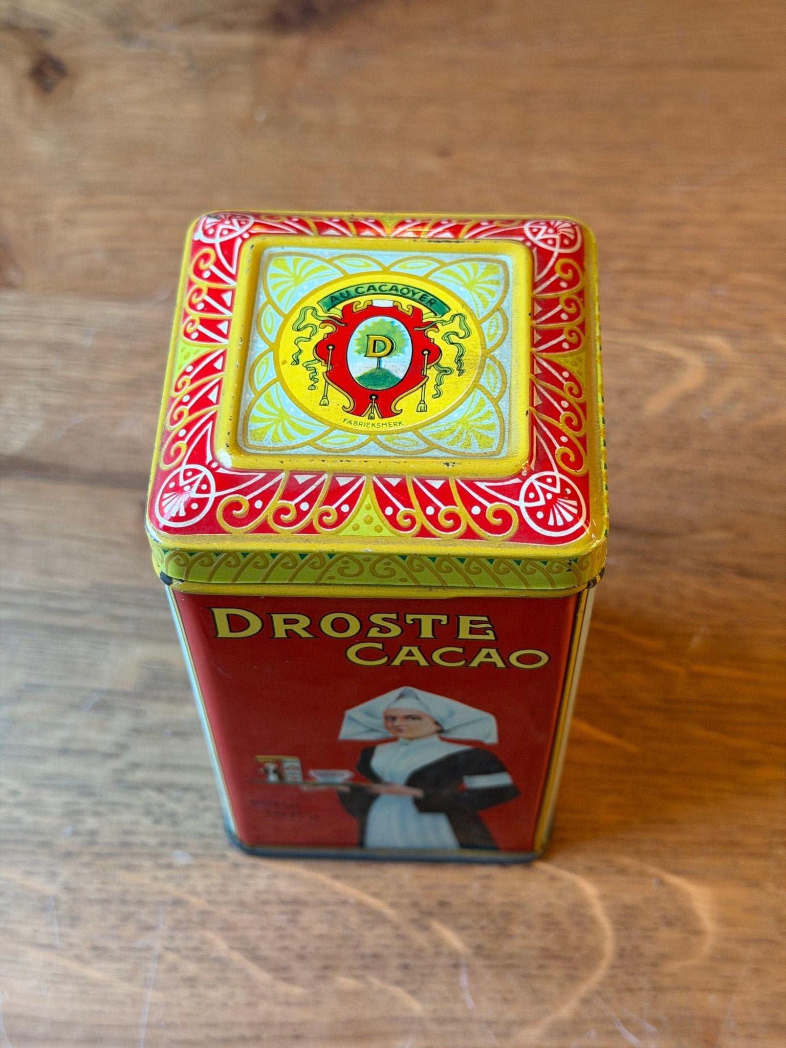 Antiek Droste Cacao Blik – Iconisch Verpleegsterontwerp – Nederland - The Collectionist