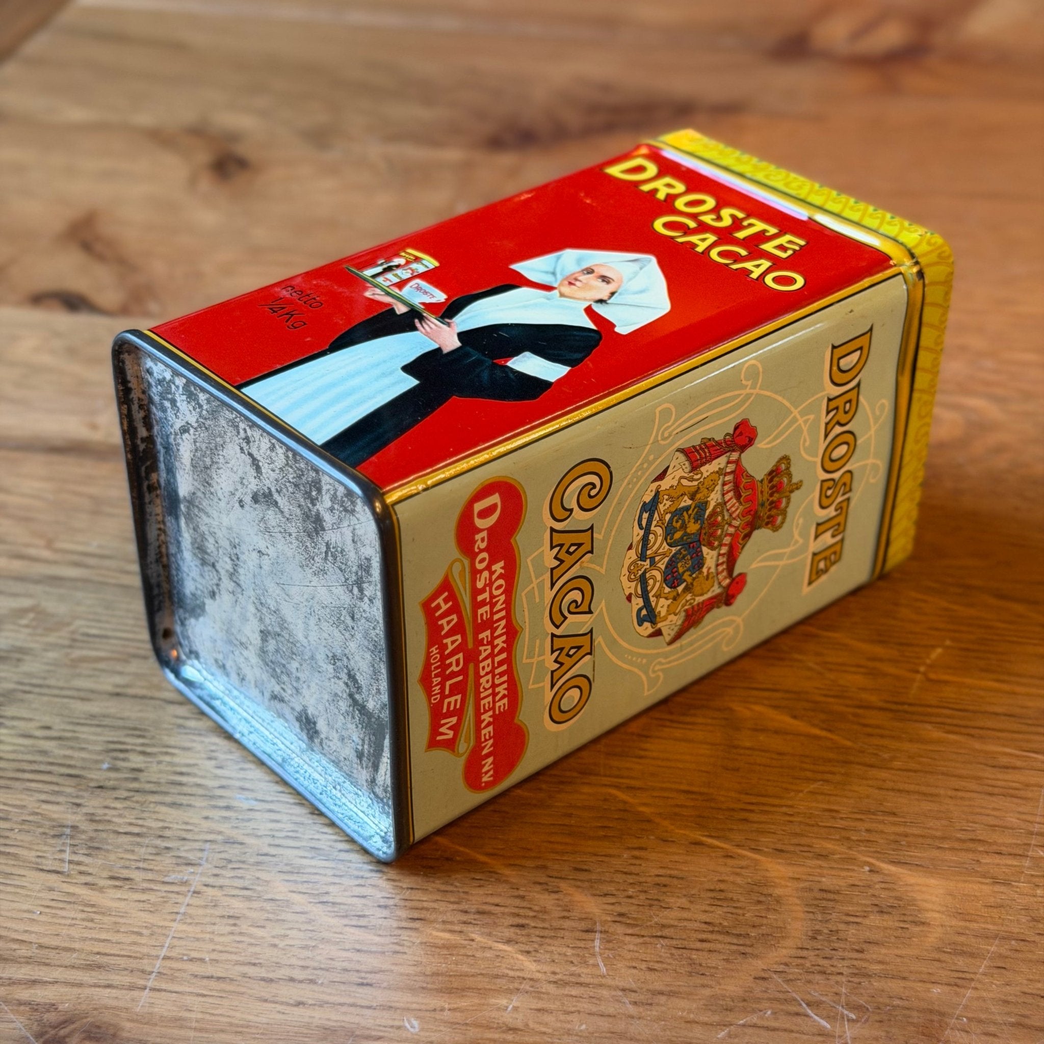 Antiek Droste Cacao Blik – Iconisch Verpleegsterontwerp – Nederland - The Collectionist