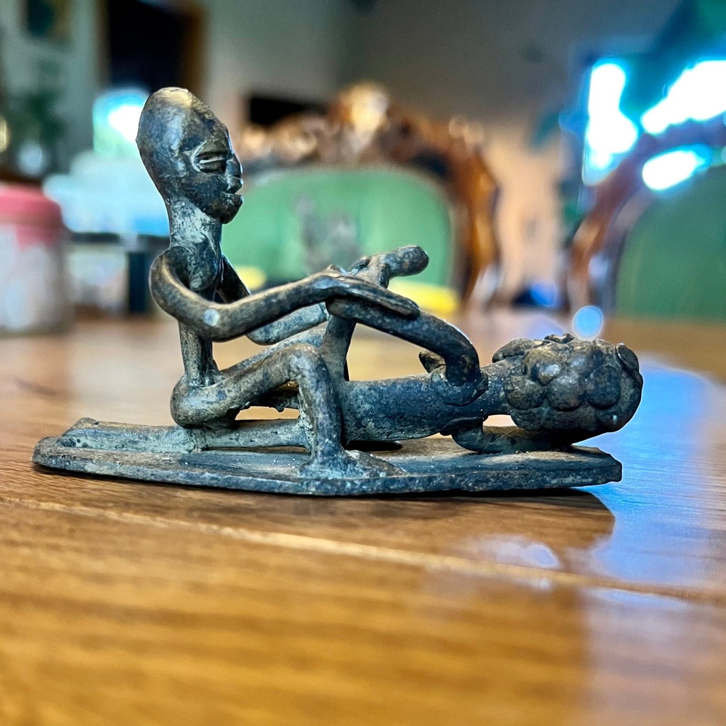 Antiek Erotisch Brons Beeldje - The Collectionist