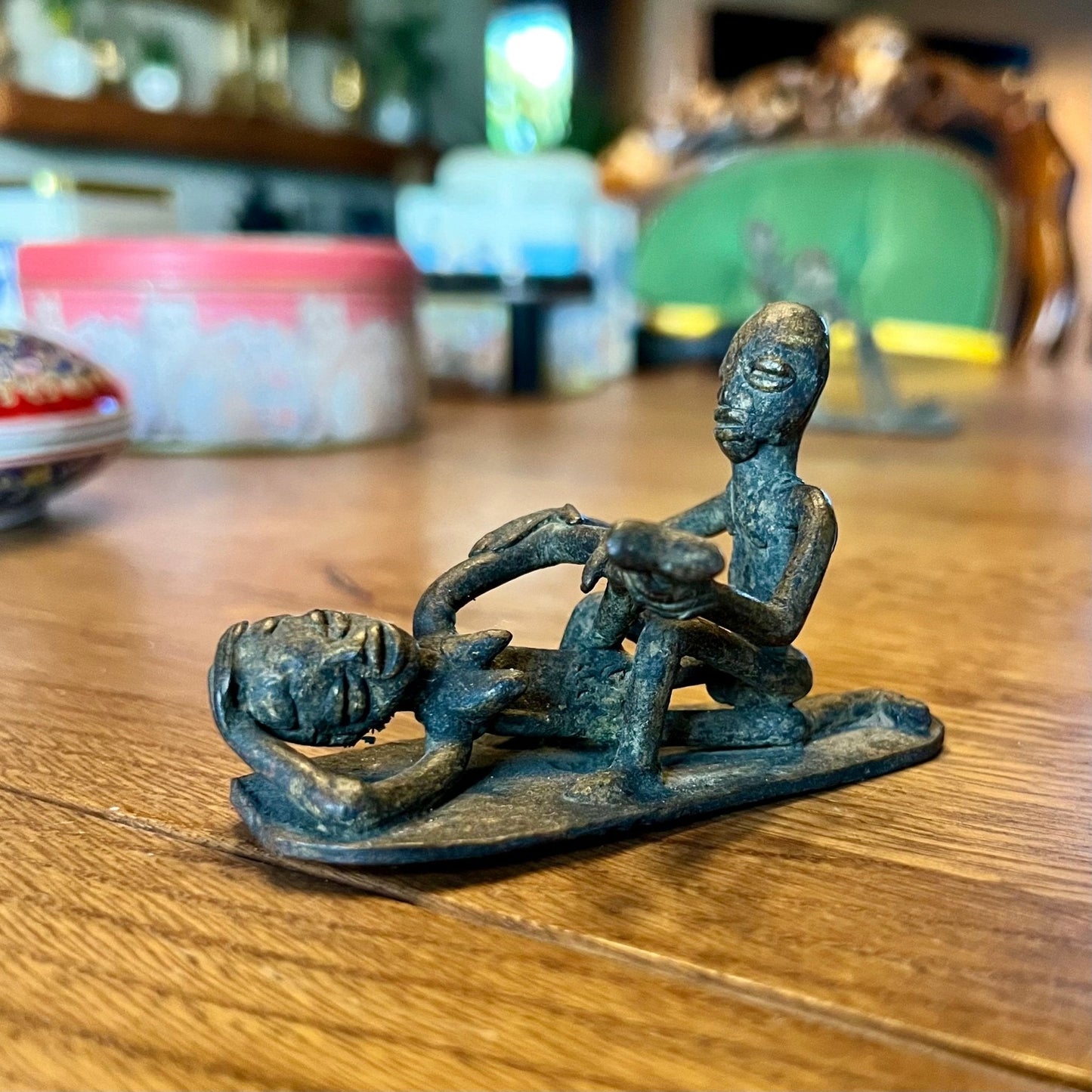 Antiek Erotisch Brons Beeldje - The Collectionist