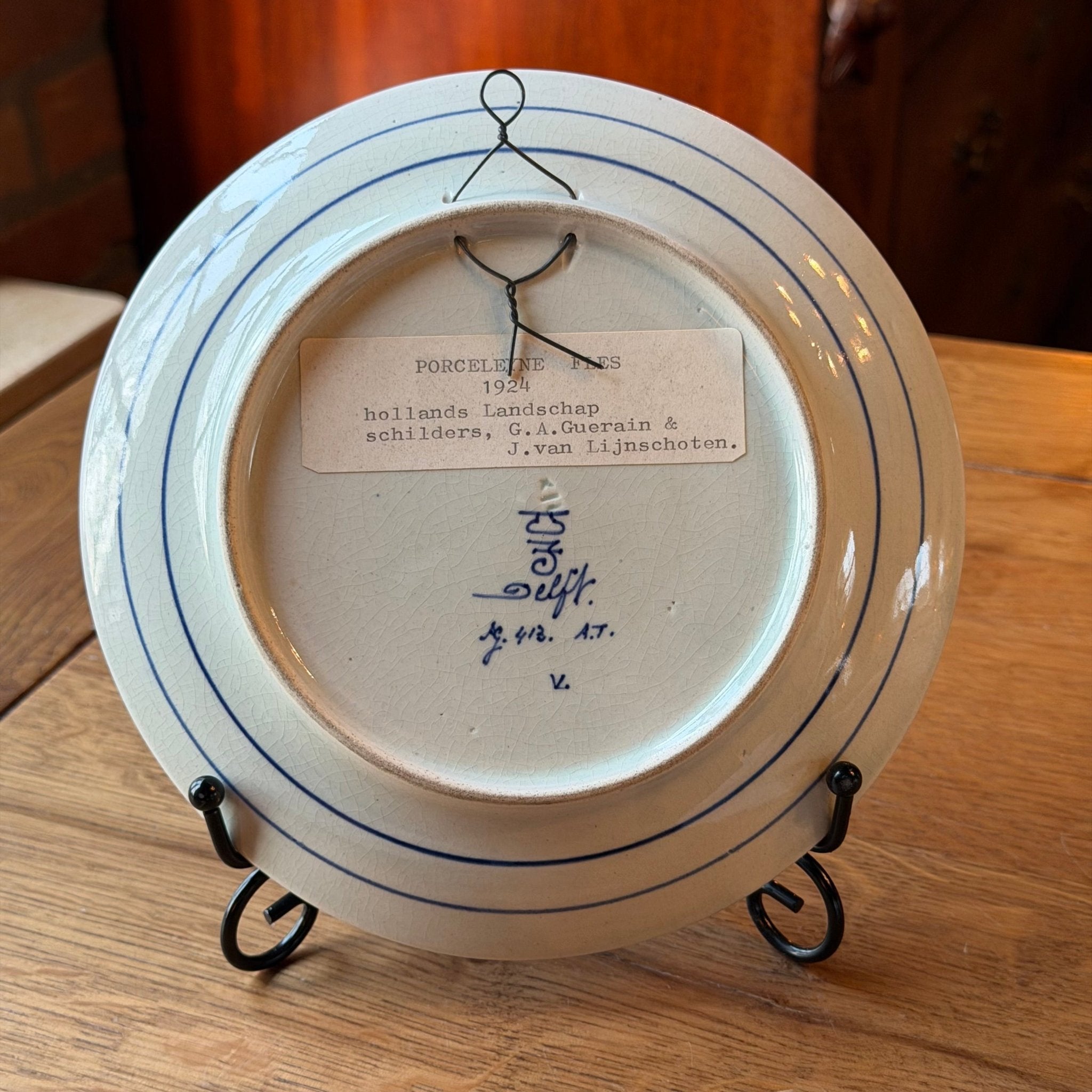 Antiek Royal Delft Wandbord met Hollandse Molen (1924) - The Collectionist