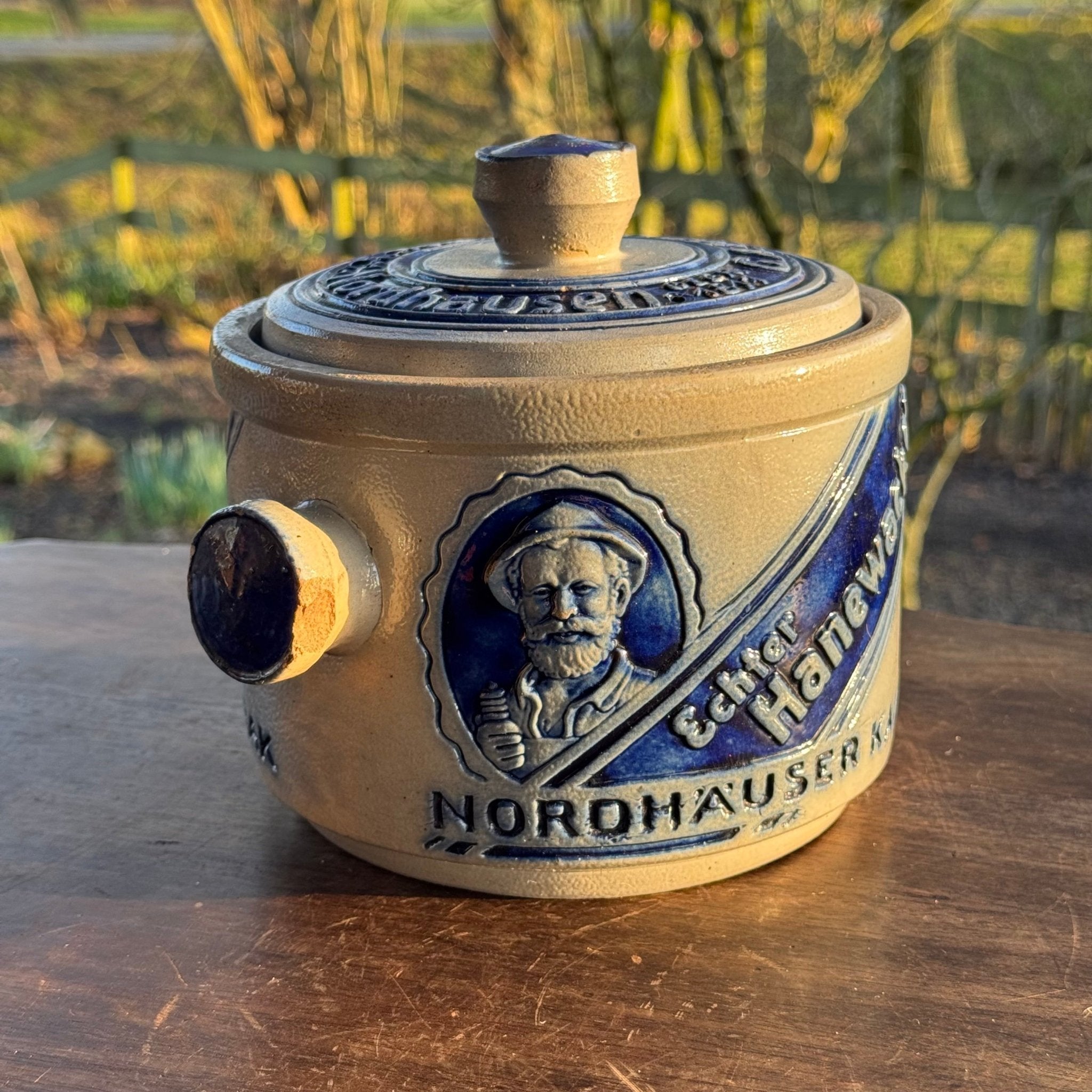 Antieke Nordhäuser Kautabak Echter Hanewacker Tabakspot 1920 - The Collectionist